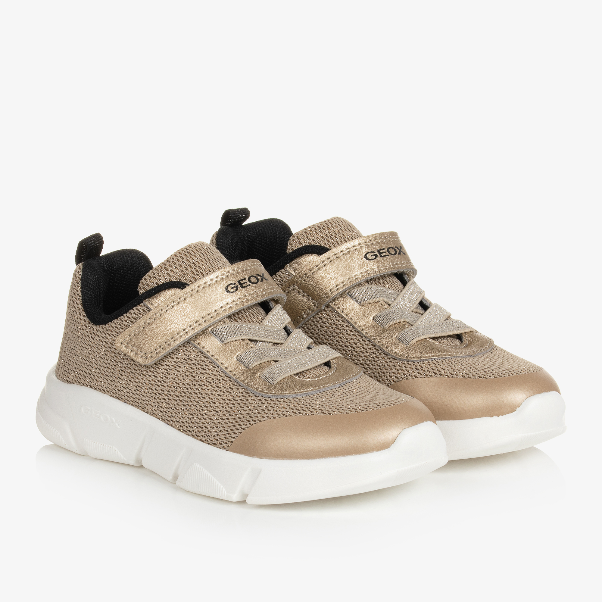 Geox store gold sneakers