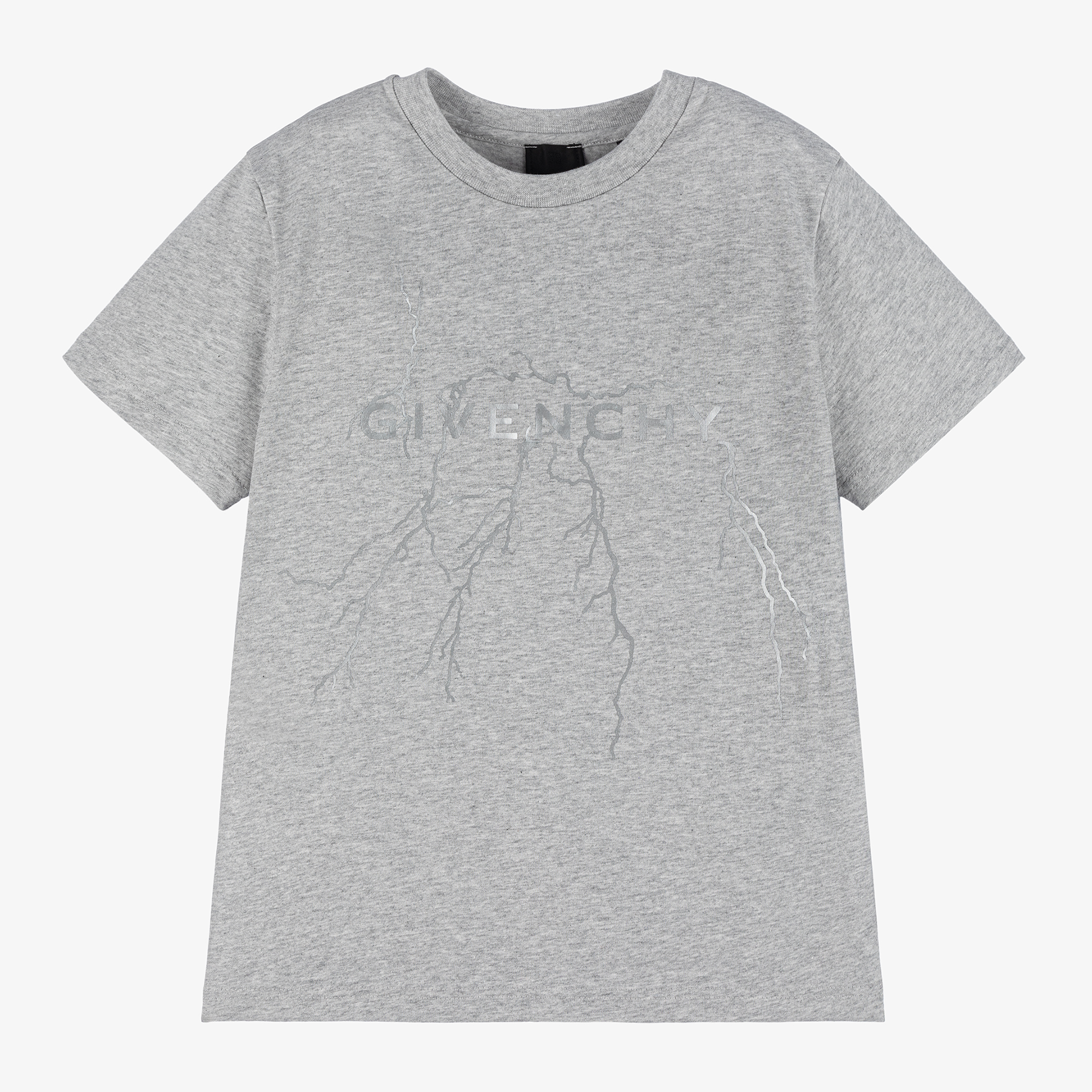 Givenchy Boys Grey Marl Cotton T Shirt