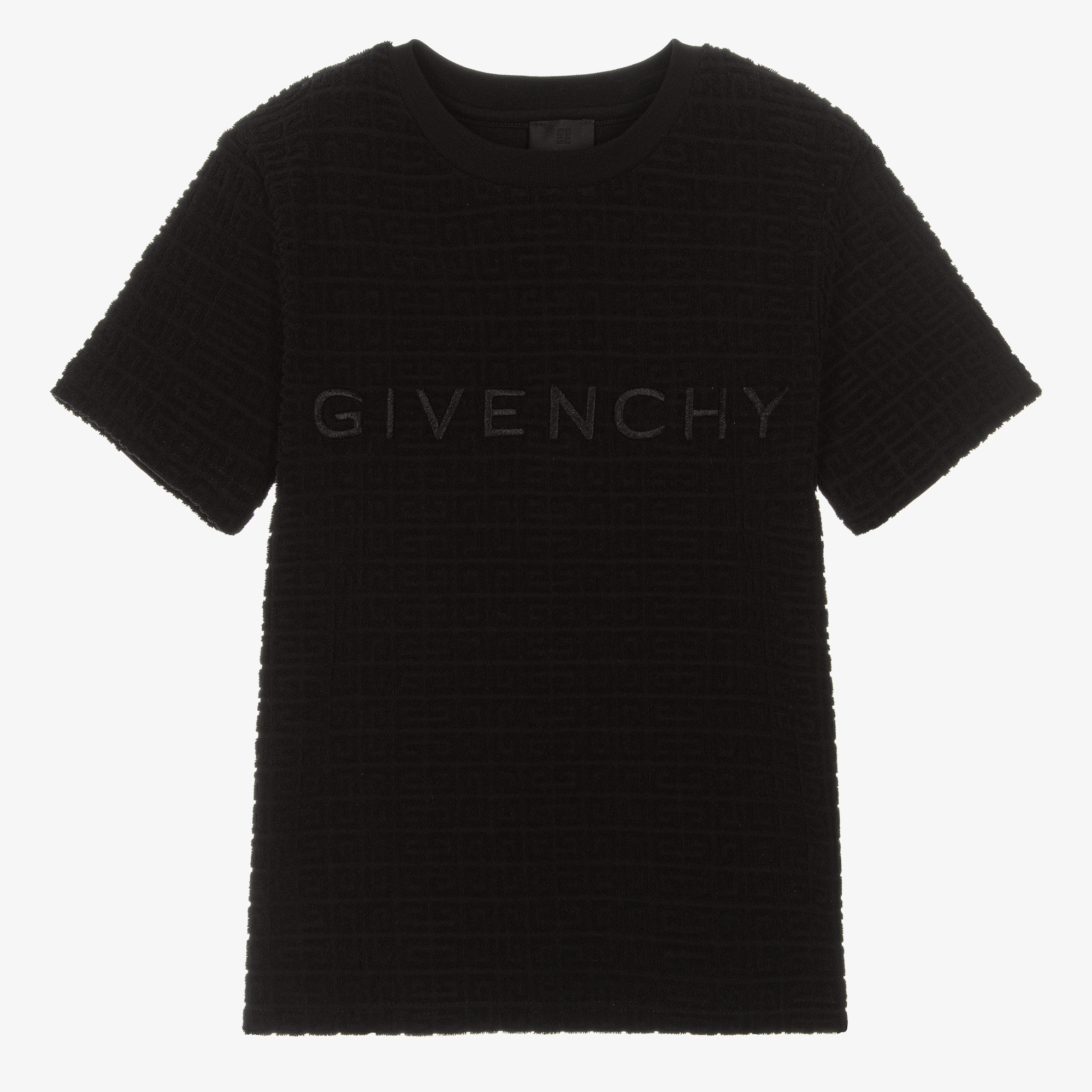 Givenchy Teen Boys Black 4G Cotton T-Shirt