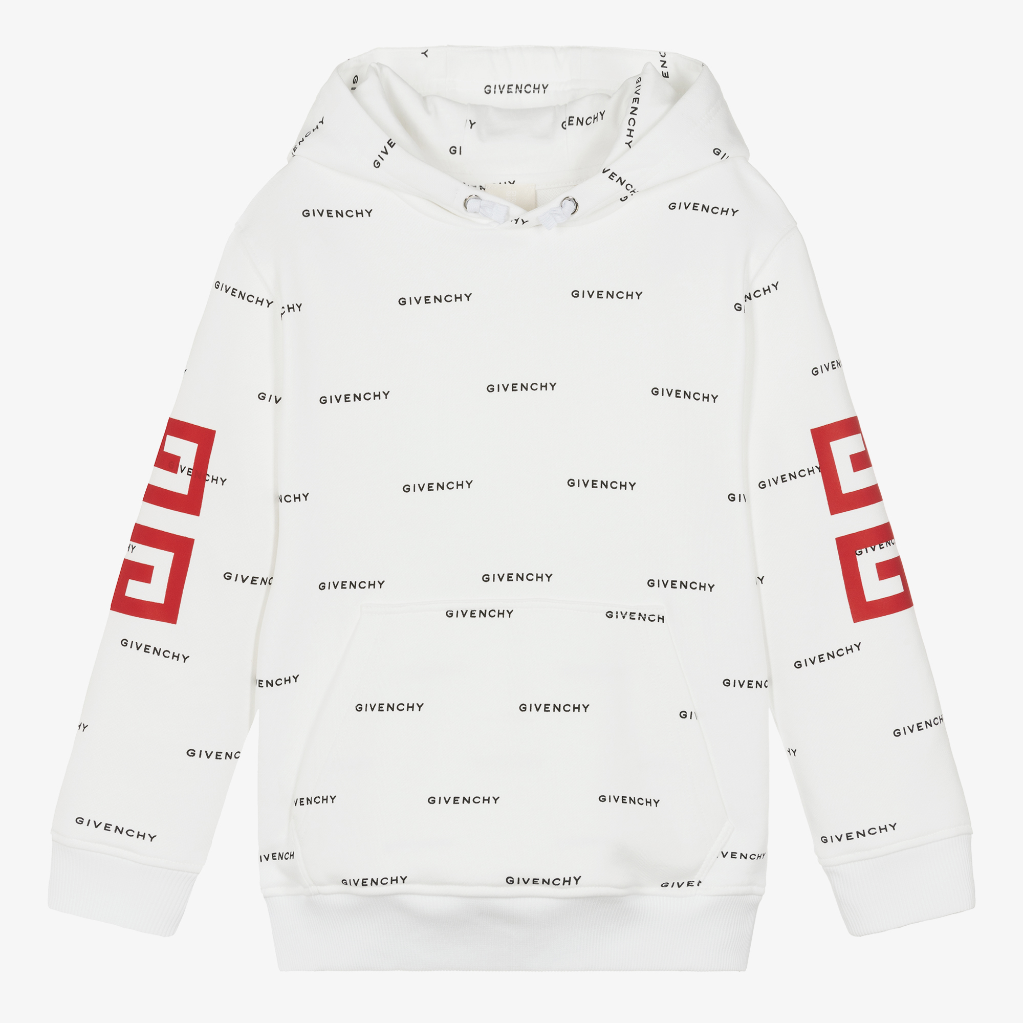 Givenchy Kids 4G Peace and Love print hoodie - White