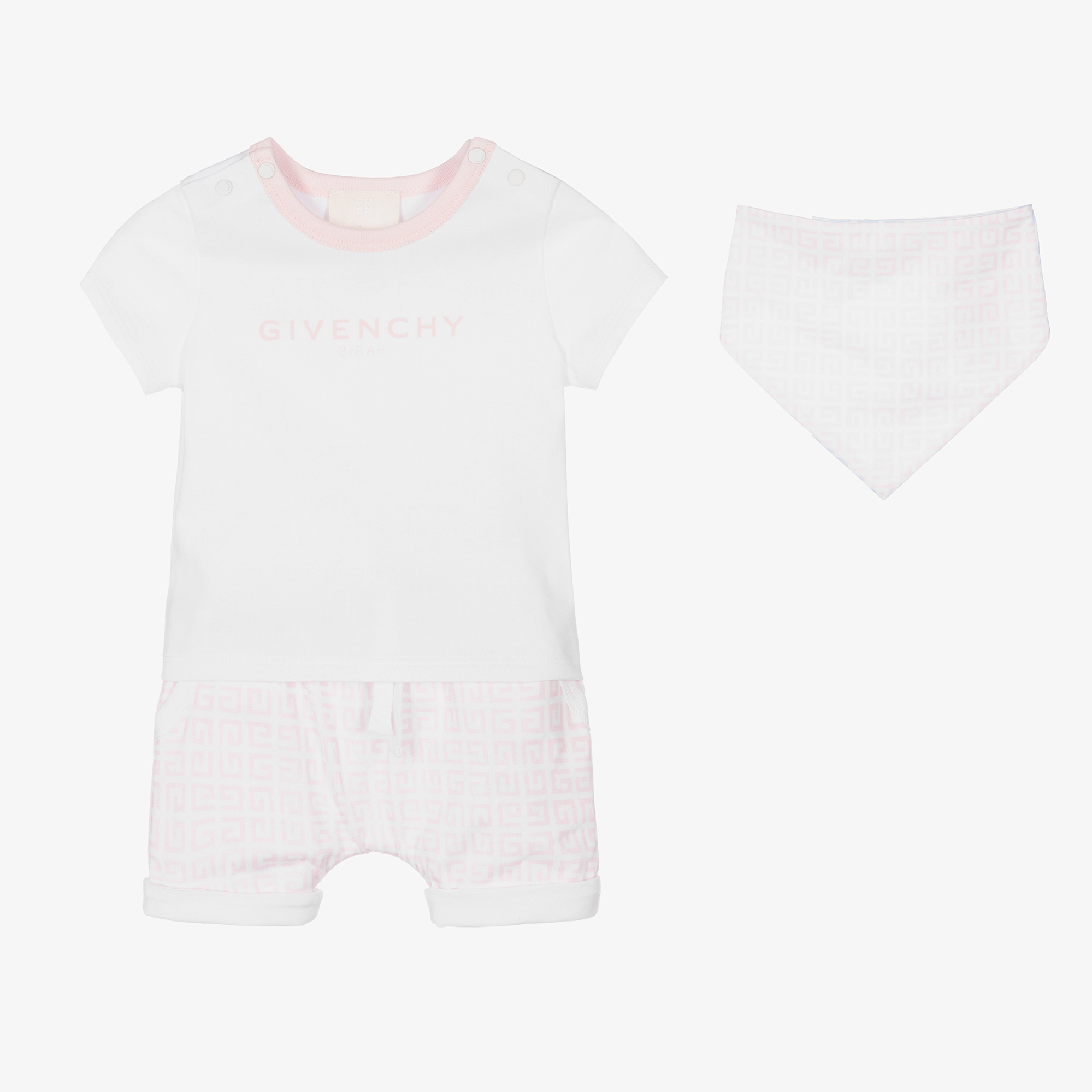 Givenchy Babies' 4g Camouflage-print Shorts In Kaki