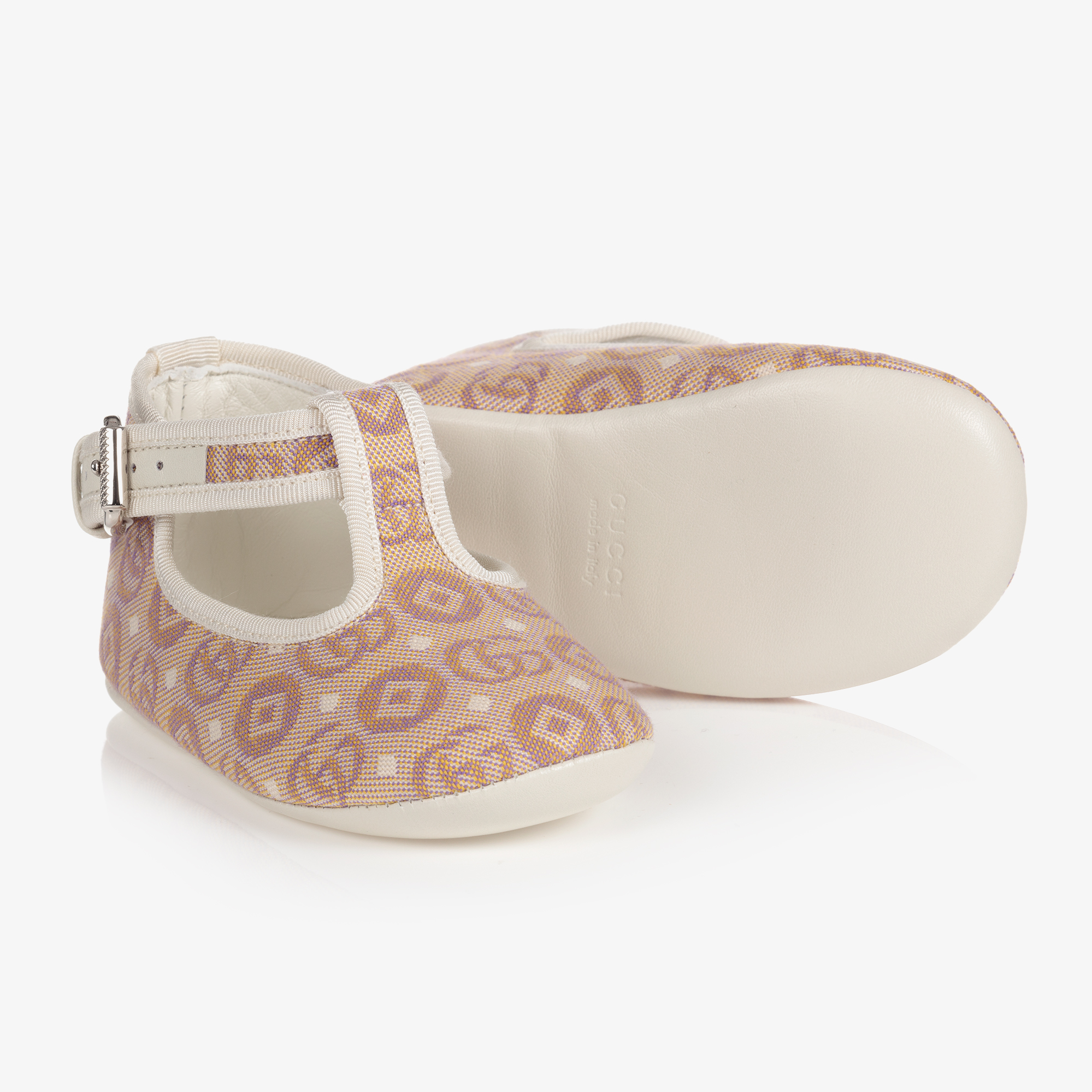 Gucci - Beige Gg Pre-Walker Shoes | Childrensalon