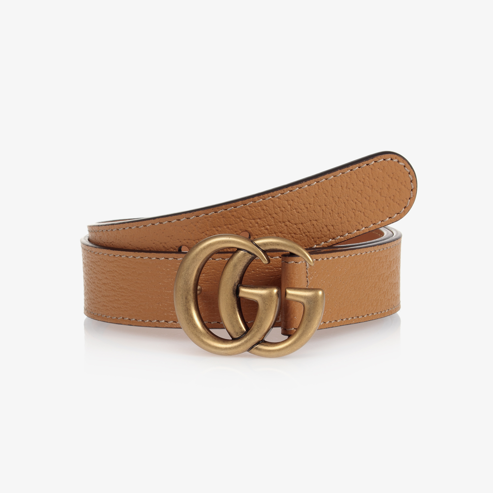 Gucci Girls GG Leather Belt