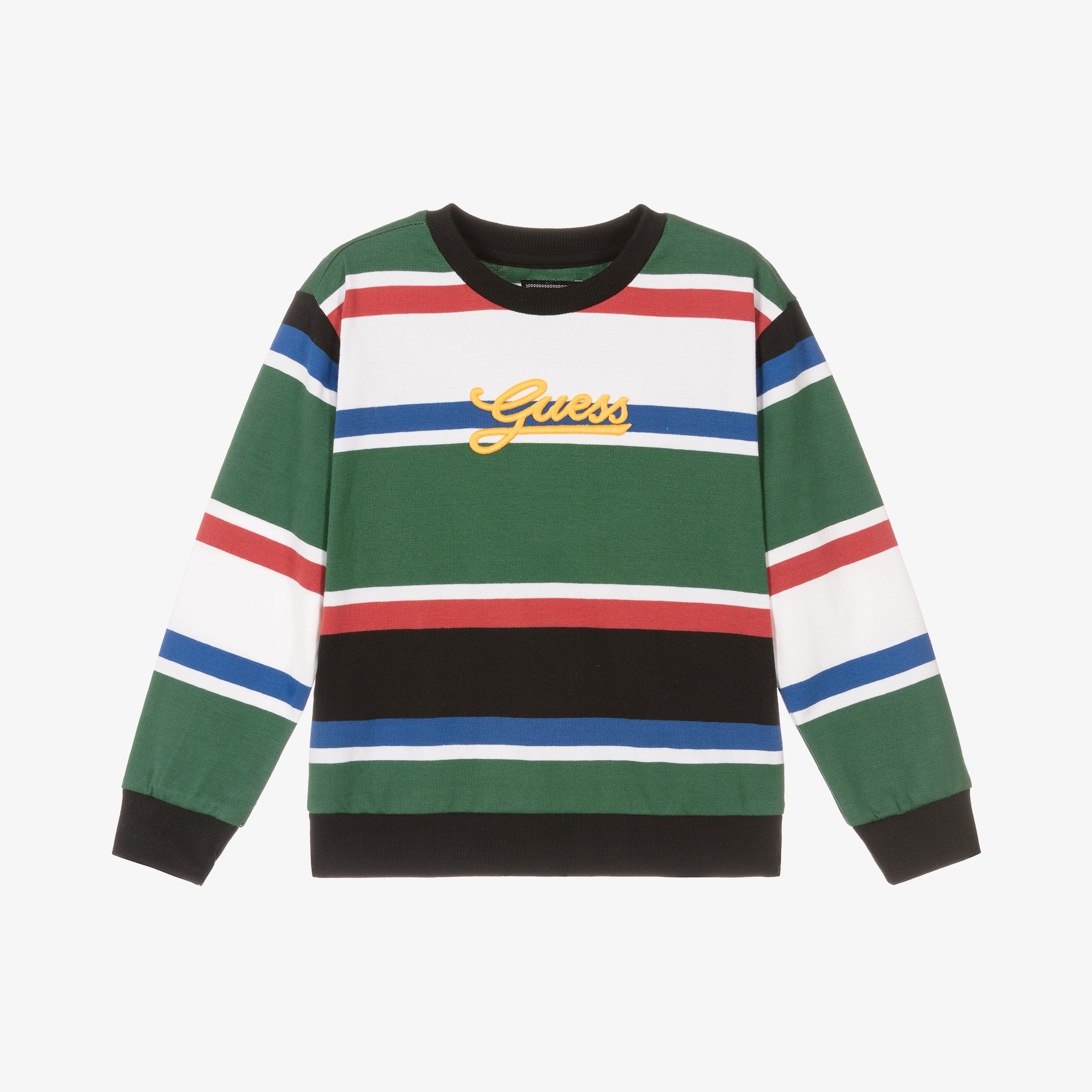 Guess striped sweatshirt on sale