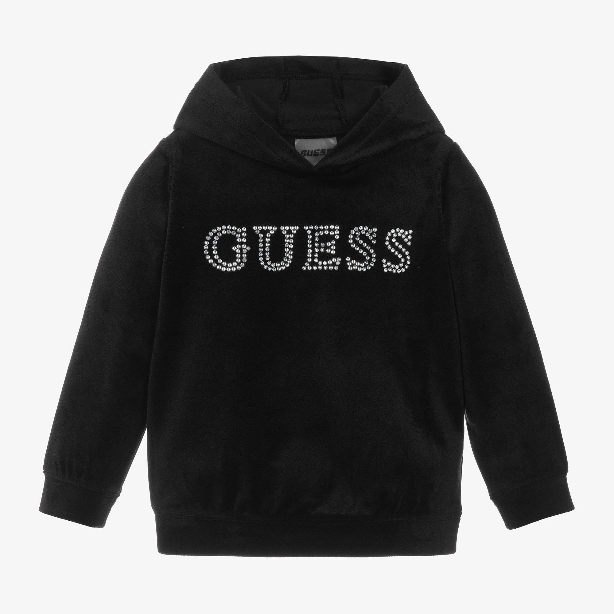 Black guess hoodie best sale