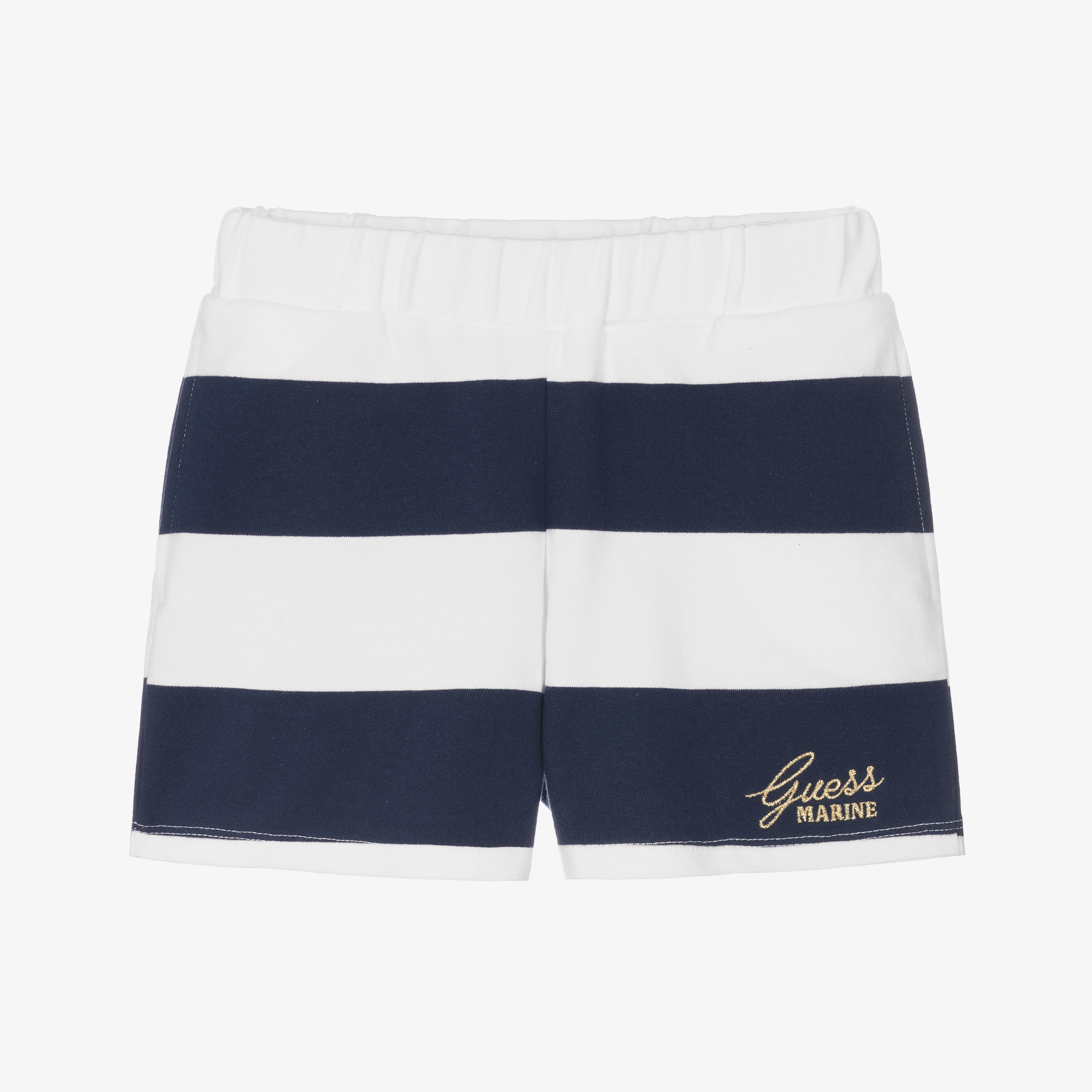 Girls navy cotton sales shorts