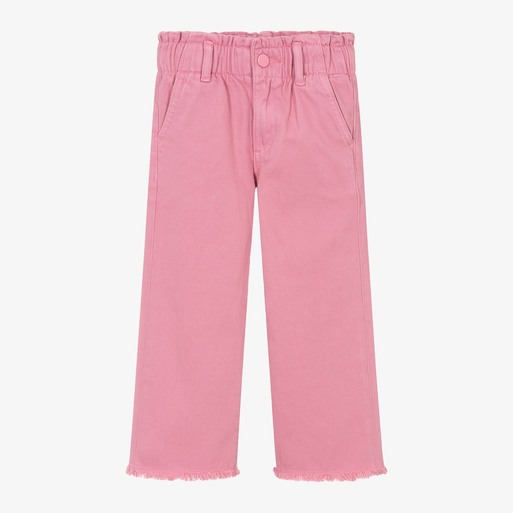 Guess Girls Pink Wide Leg Denim Jeans Childrensalon