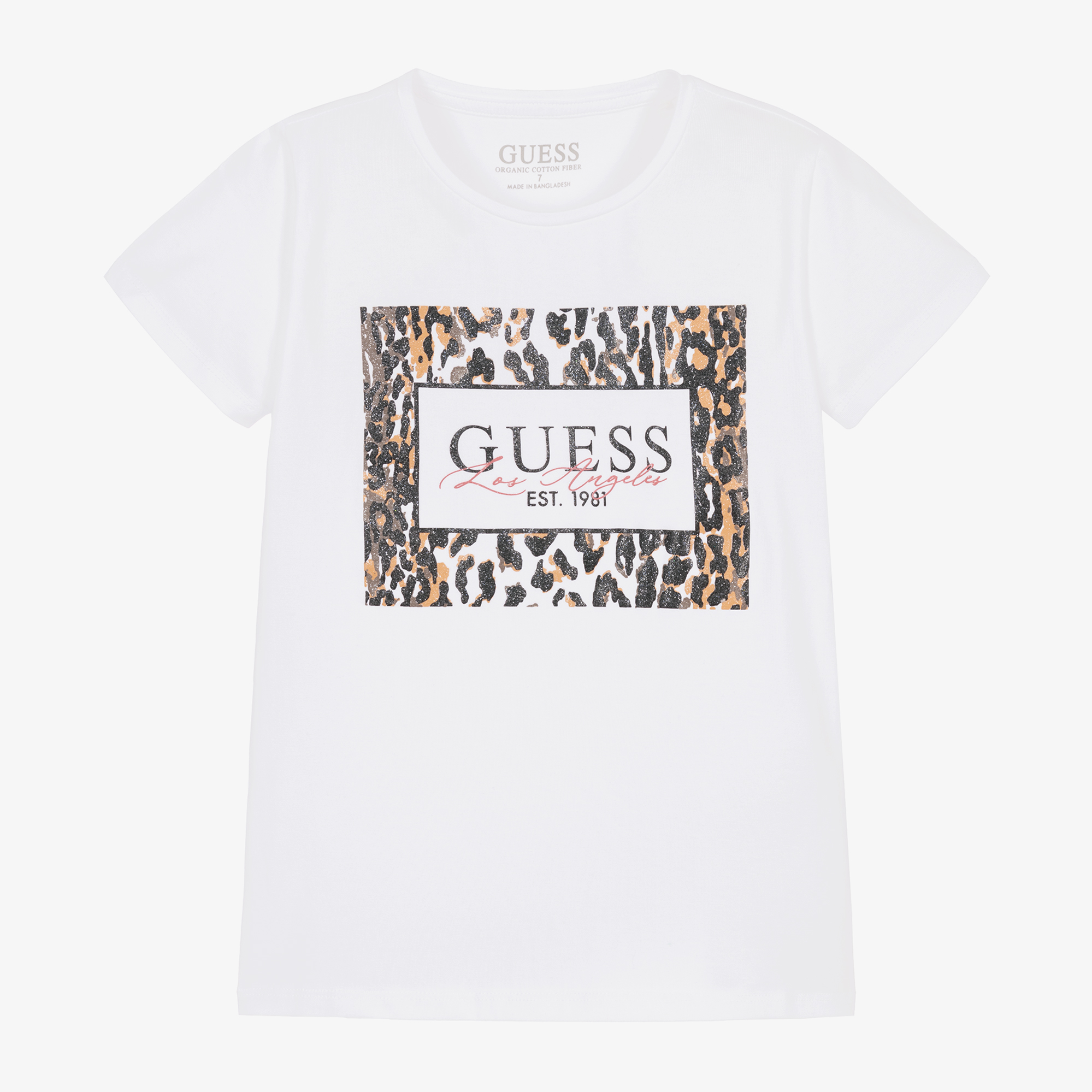 Guess Junior Girls White Cotton T Shirt