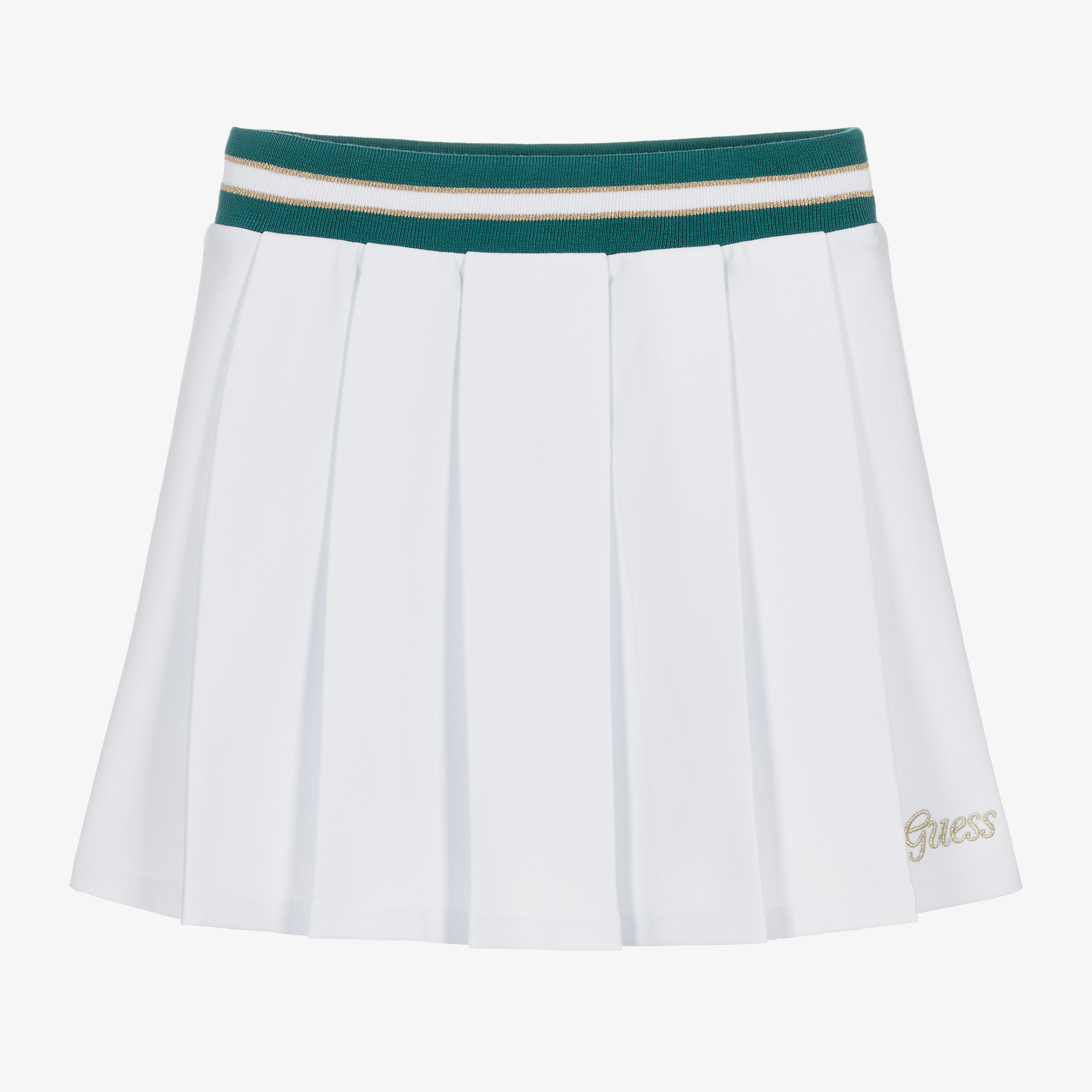 Guess green clearance pleated skirt