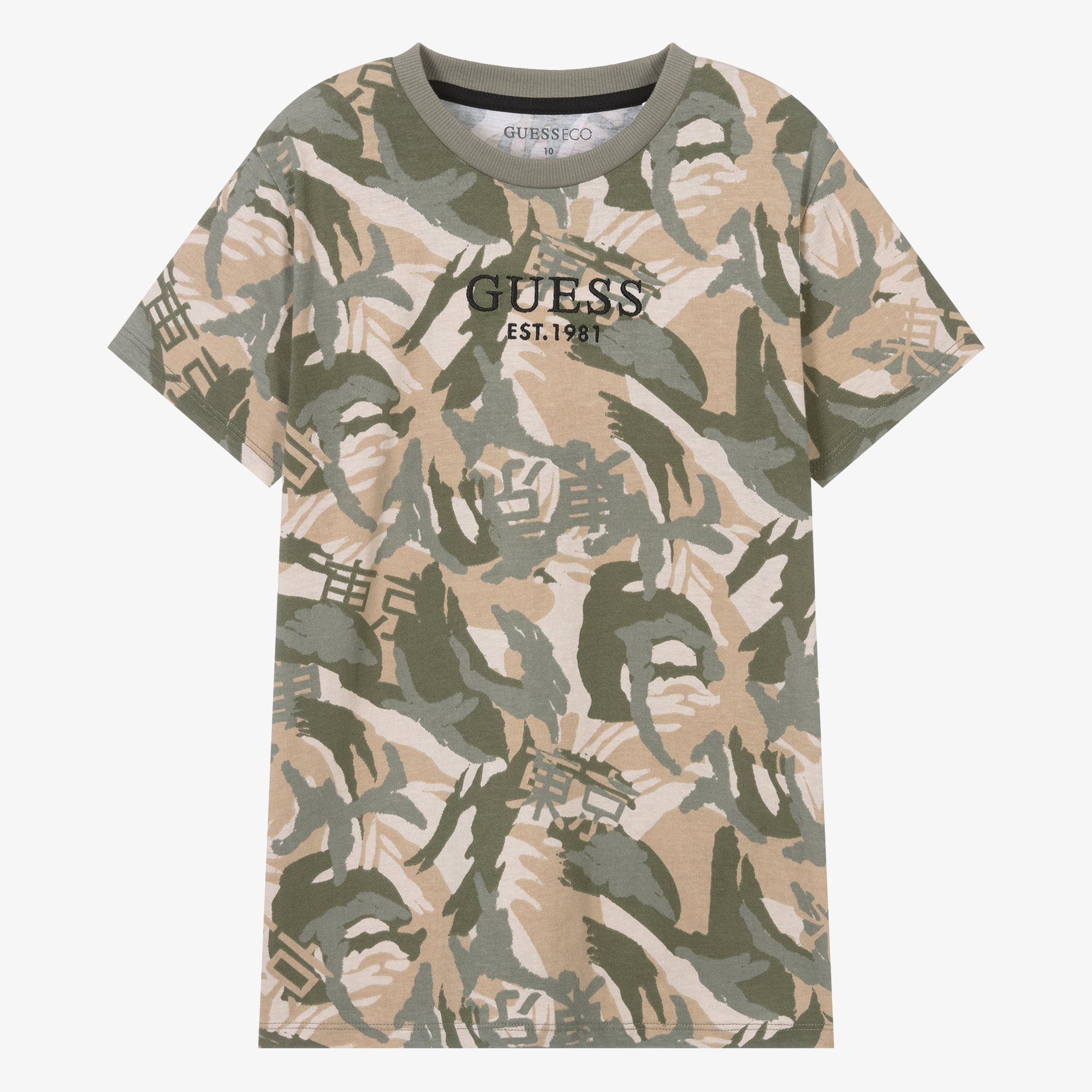 Guess camo outlet shirt