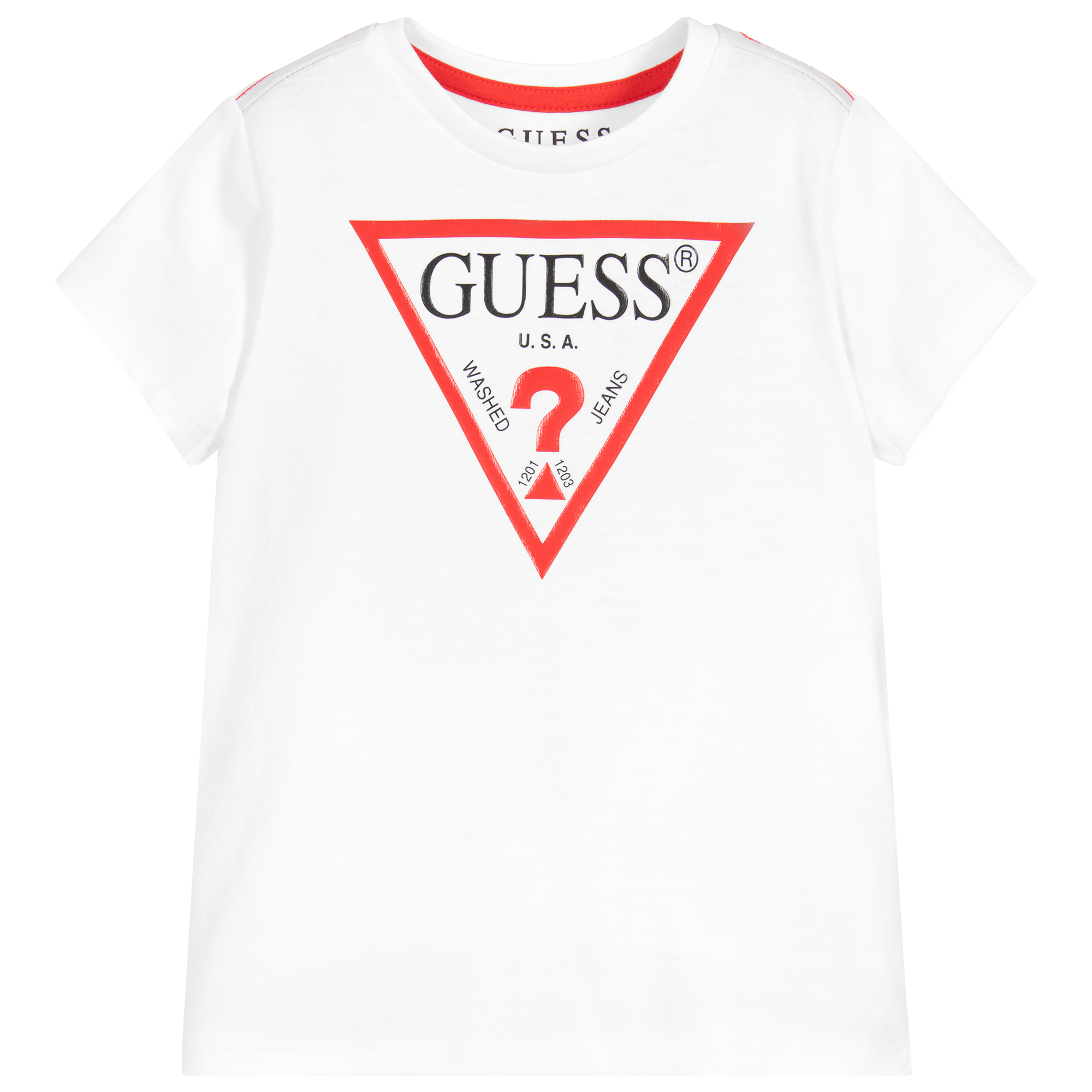Guess - White Heart Bag (17cm) | Childrensalon