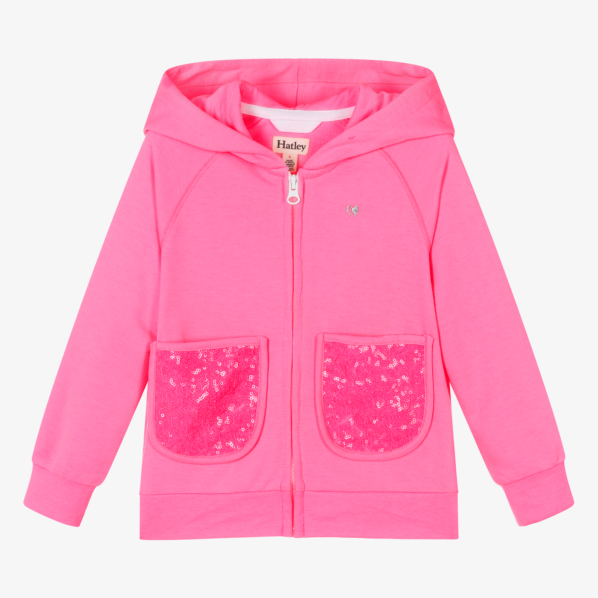 Sequin zip 2024 up hoodie