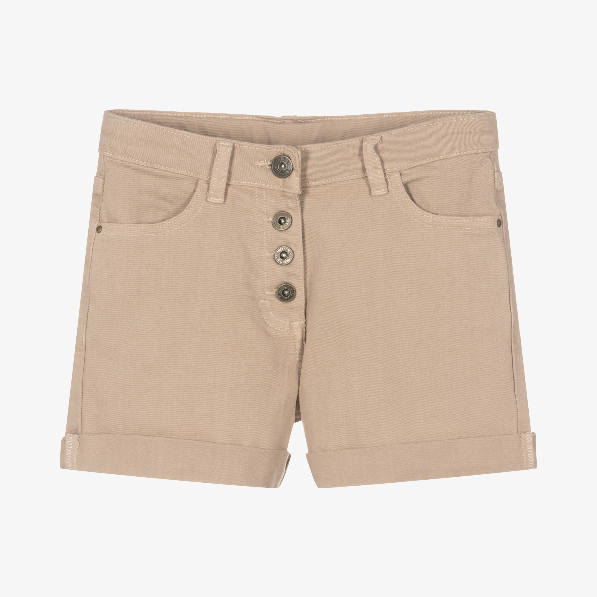 iDO Baby - Beige Cotton Jersey Shorts | Childrensalon