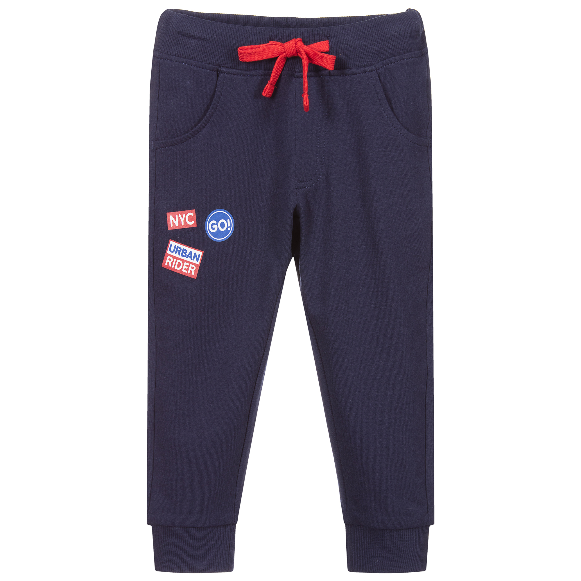 boys navy blue joggers