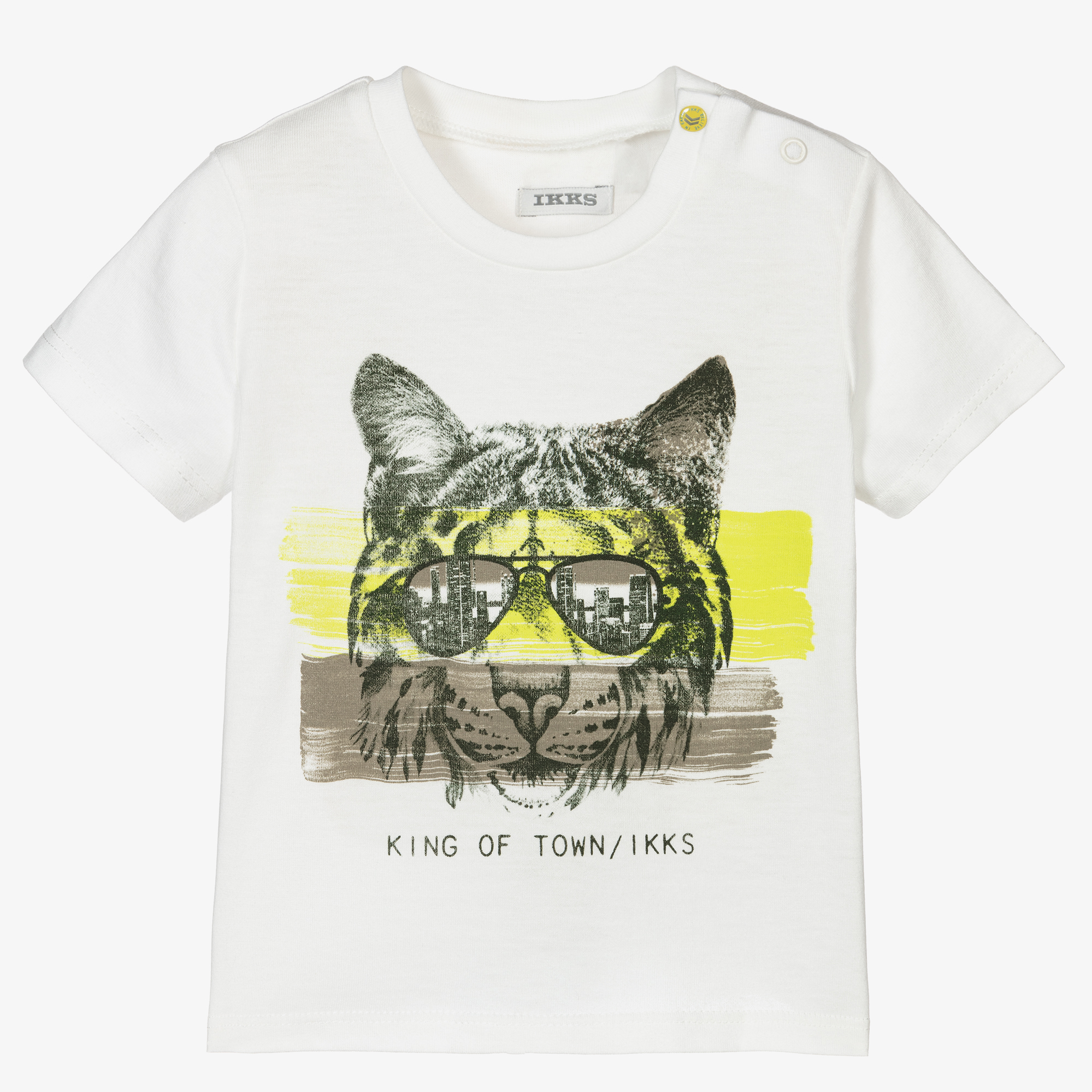 IKKS - Boys White Cotton T-Shirt | Childrensalon