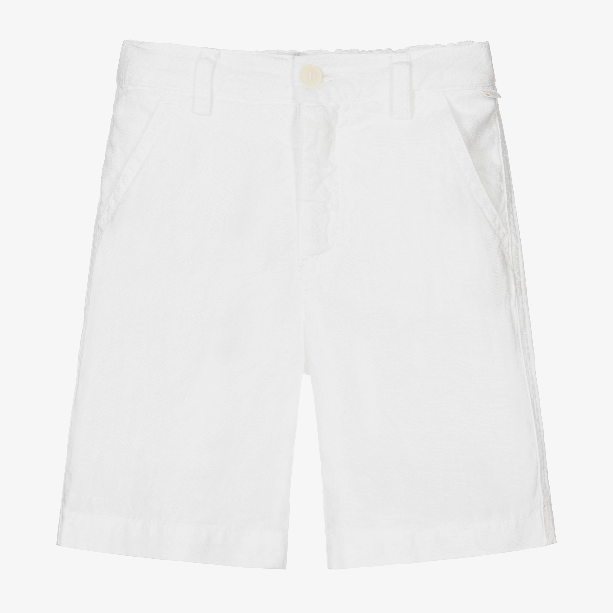 Il Gufo - Boys White Cotton Shorts | Childrensalon