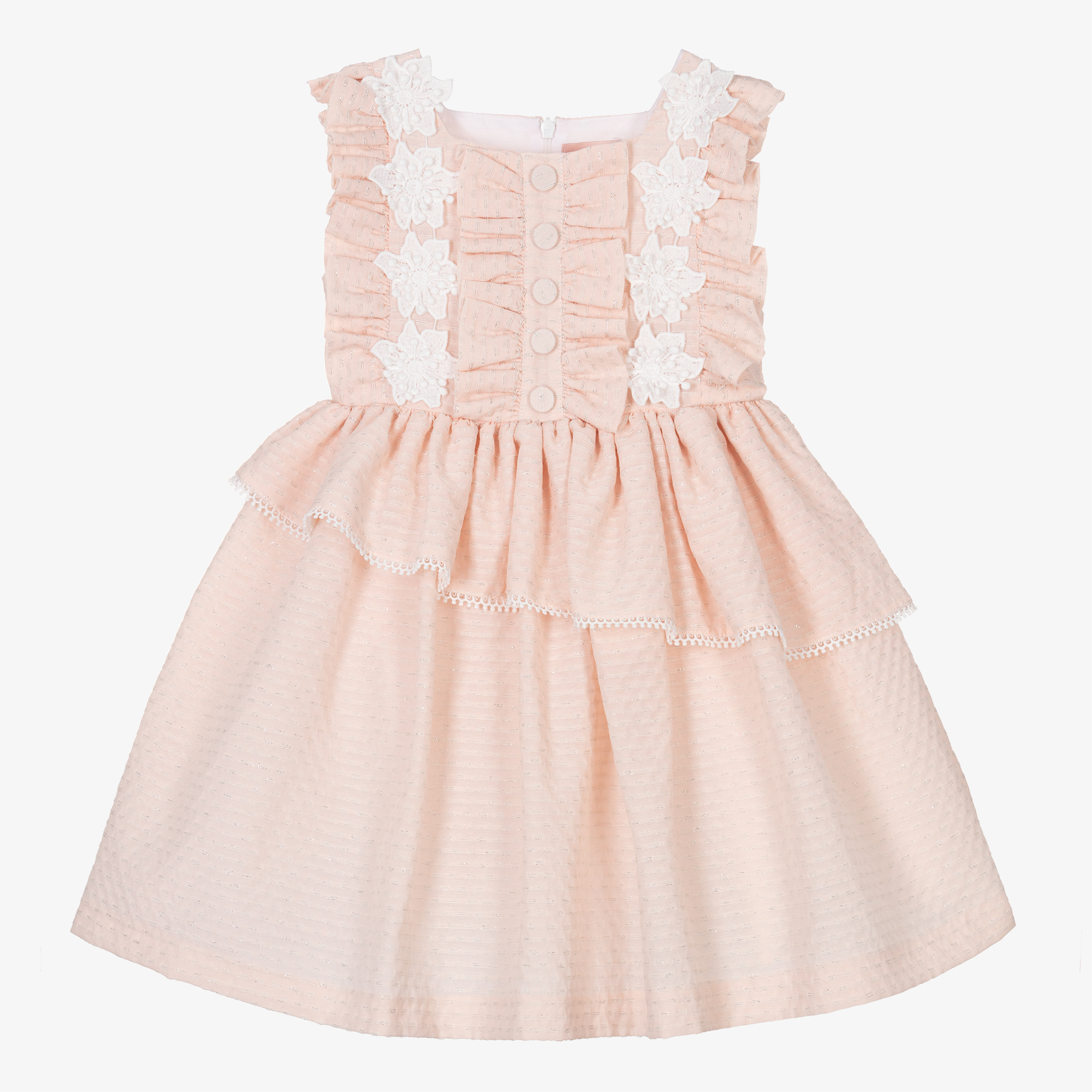 Irpa - Girls Pink Taffeta Dress | Childrensalon