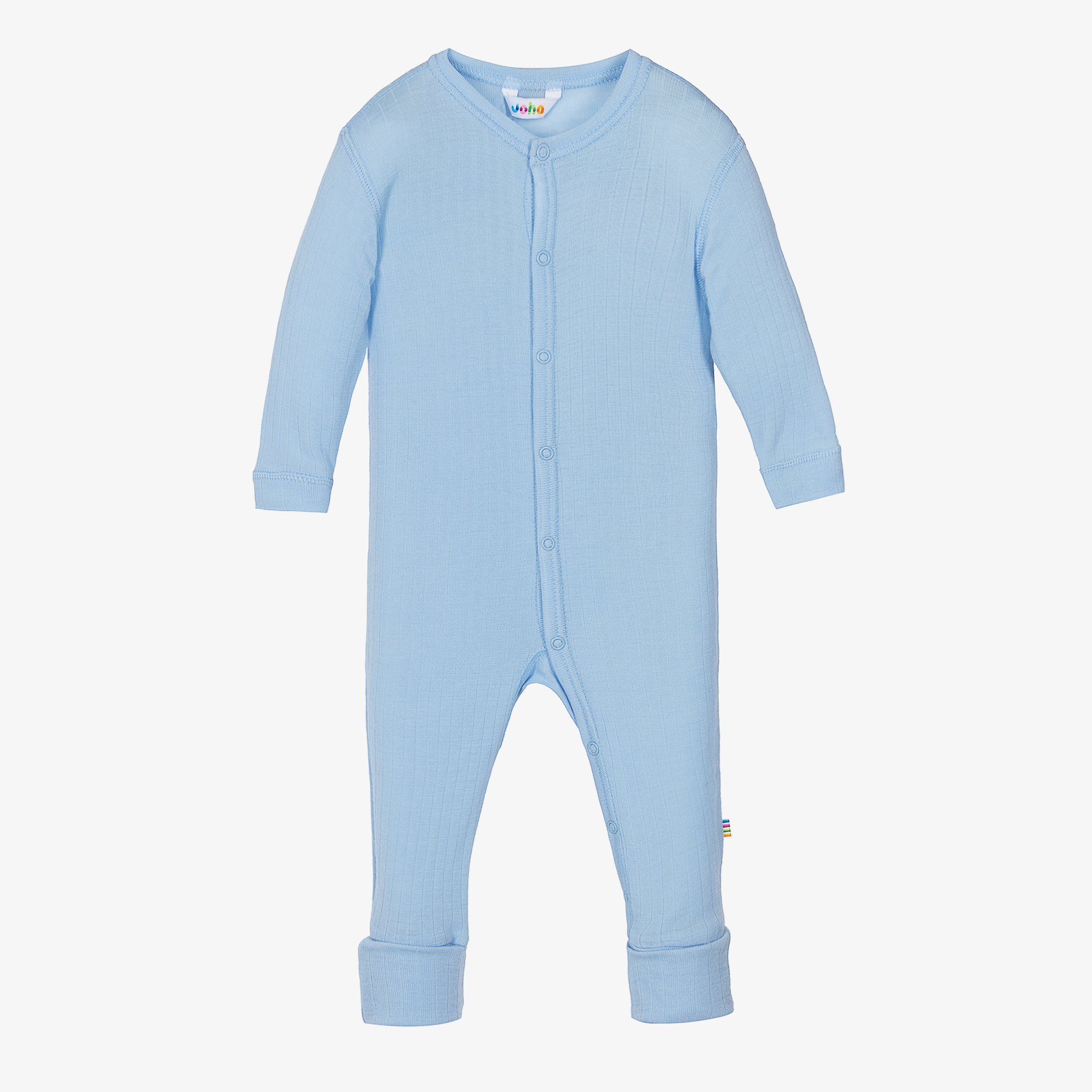 Solid light 2024 blue romper