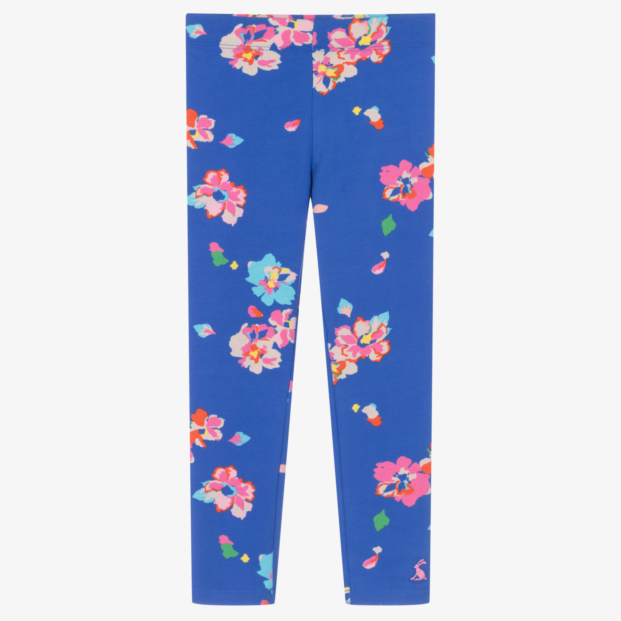 Joules - Girls Pink Floral Leggings | Childrensalon