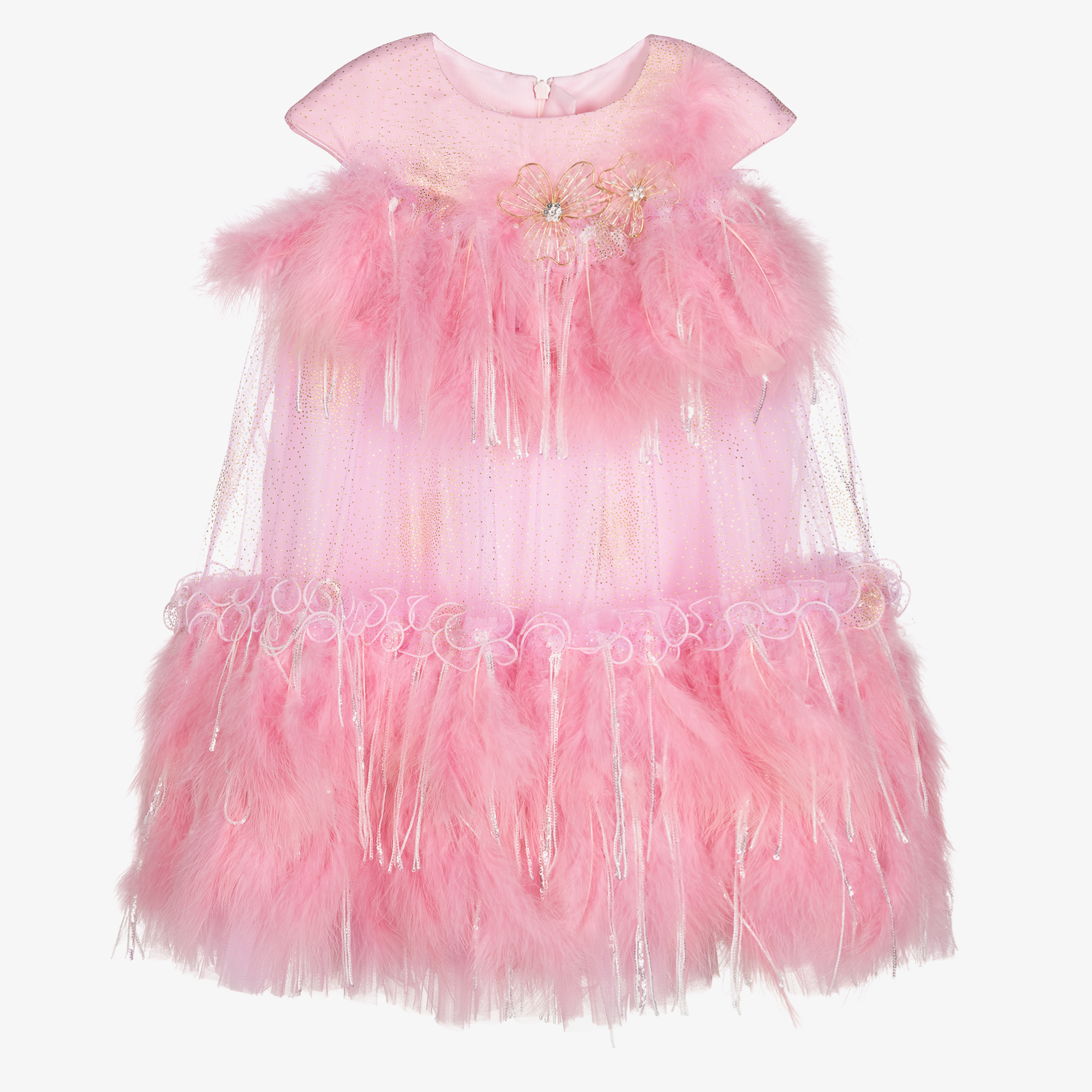 Junona - Pink Full Length Dress & Bag | Childrensalon
