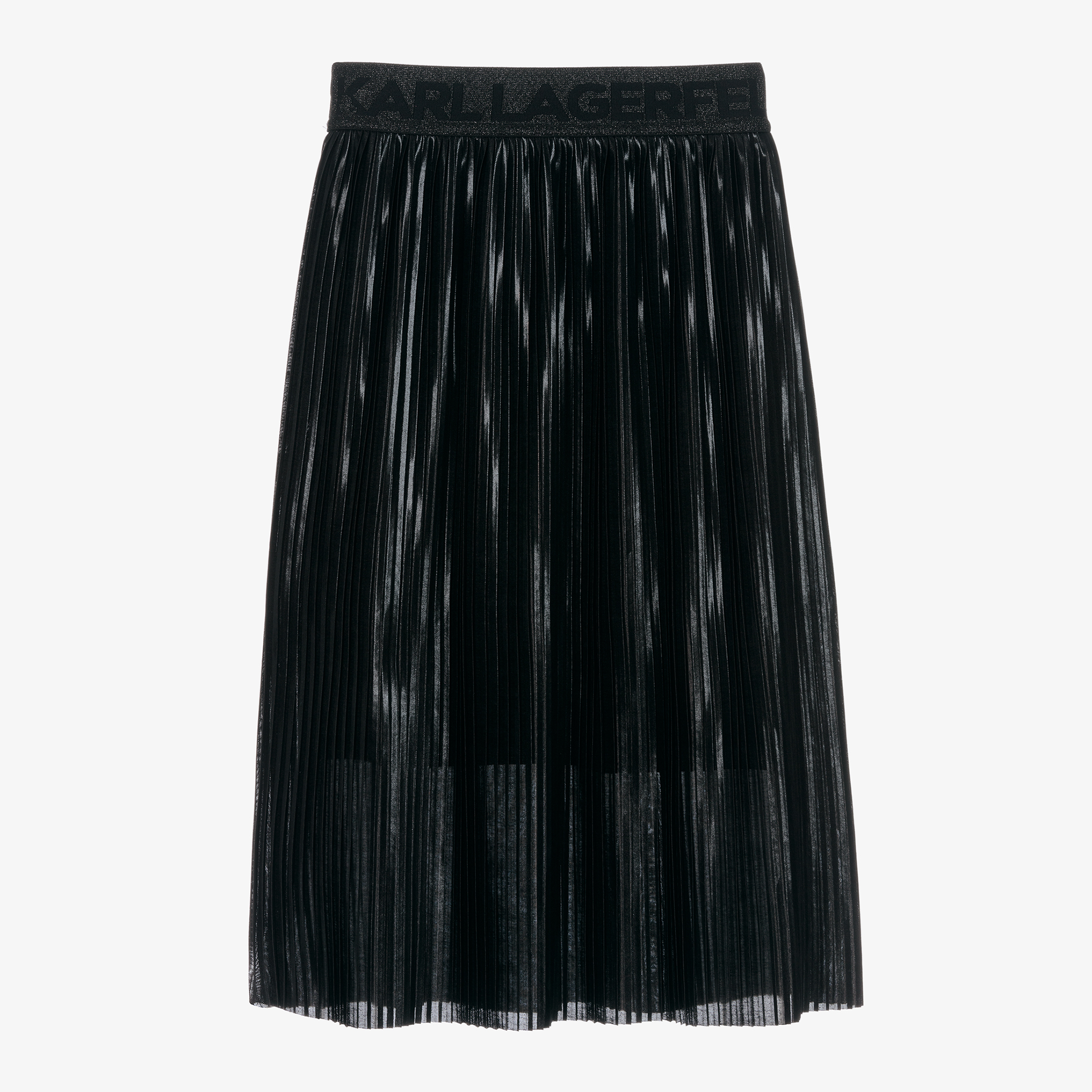 KARL LAGERFELD KIDS - Gold Pleated Midi Skirt | Childrensalon