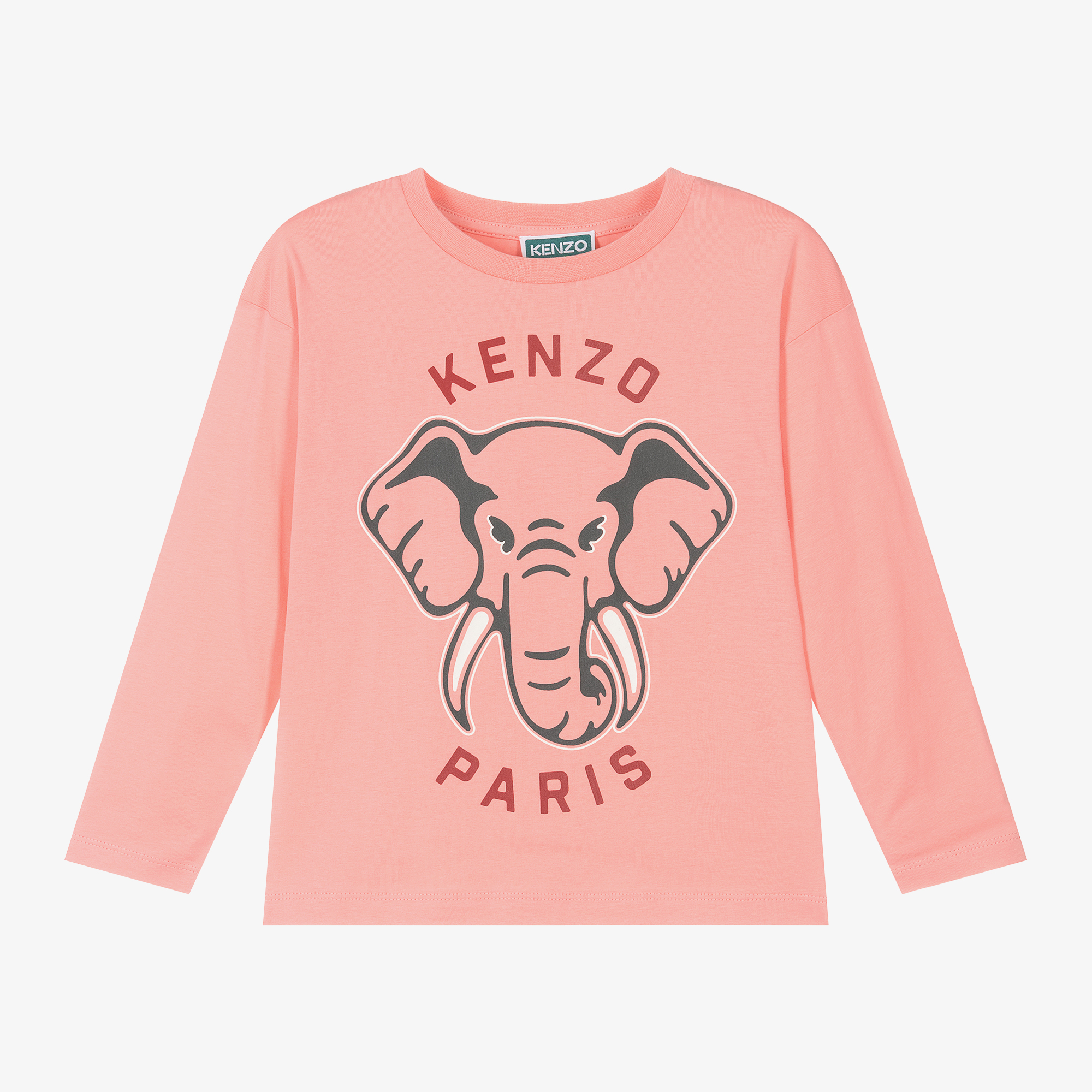 Kenzo Elephant hotsell Print Organic Cotton Long Sleeve T-Shirt size 8A