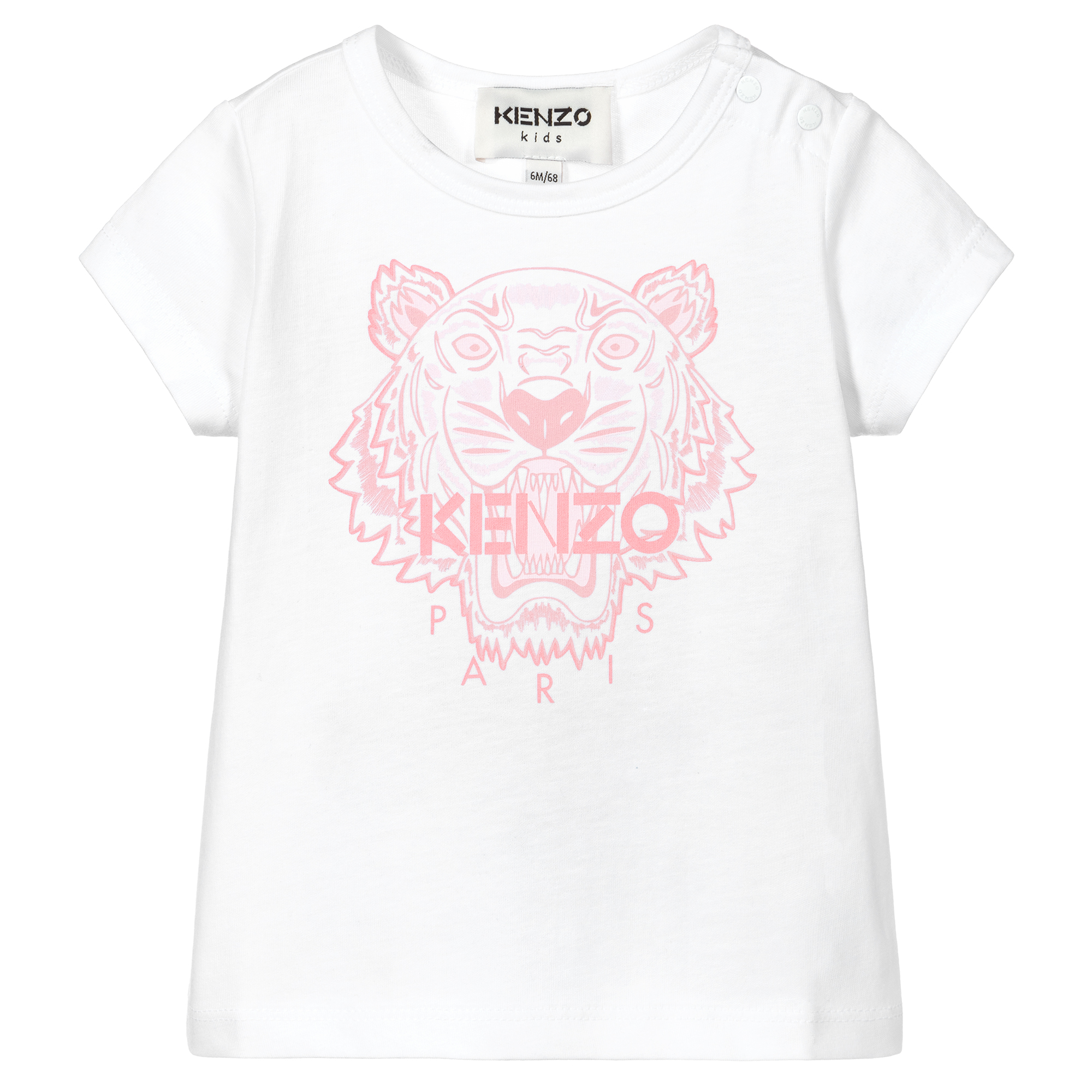 KENZO KIDS - Boys White Tiger T-Shirt | Childrensalon