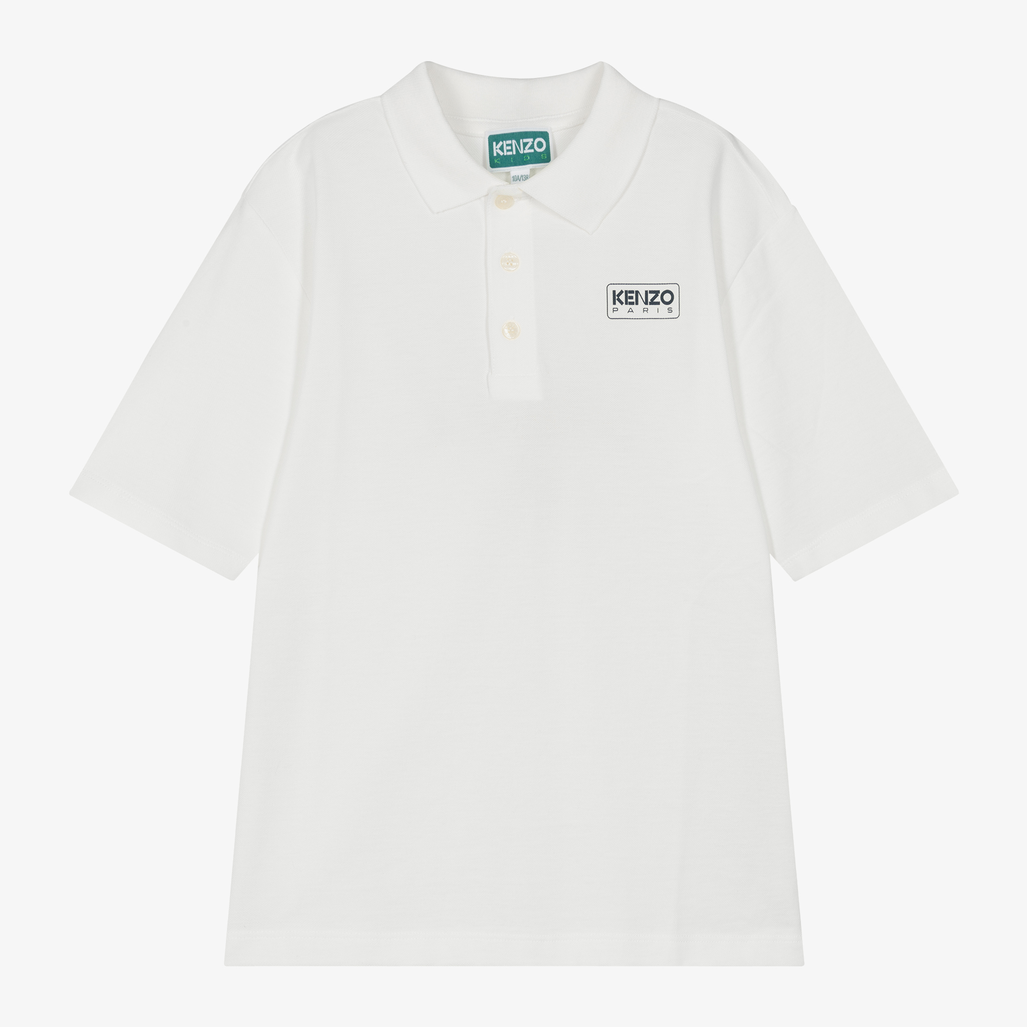 White kenzo polo clearance shirt