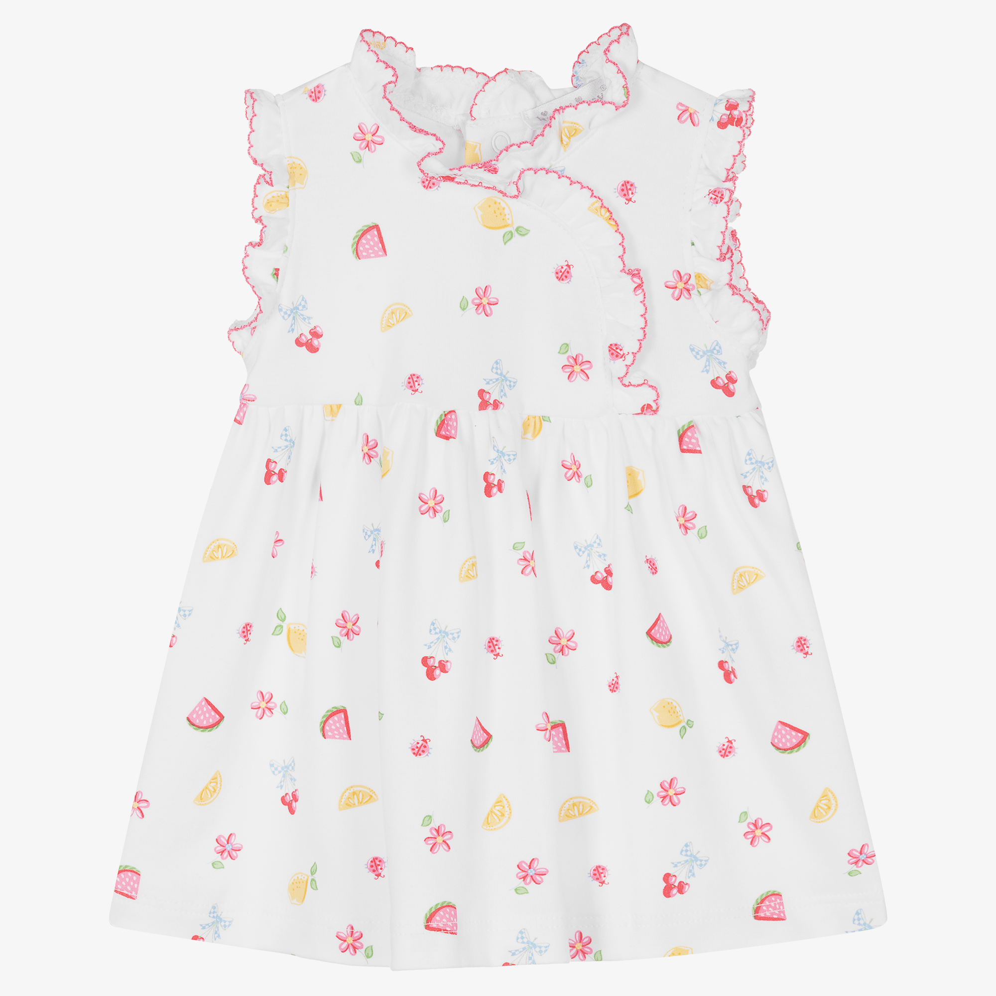 Kissy Kissy - Pink Pima Cotton Dress Set | Childrensalon