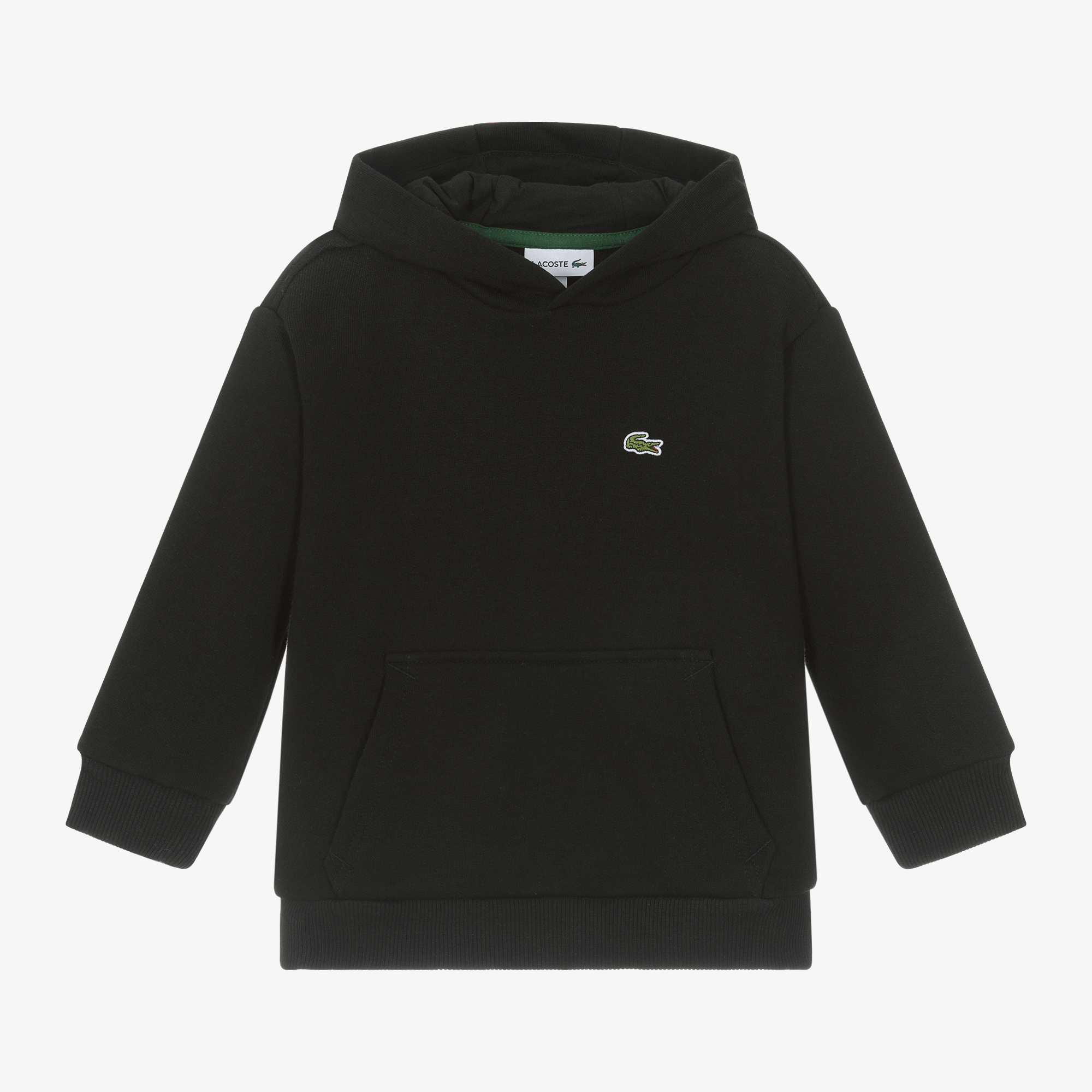 Lacoste Black Organic Cotton Hoodie