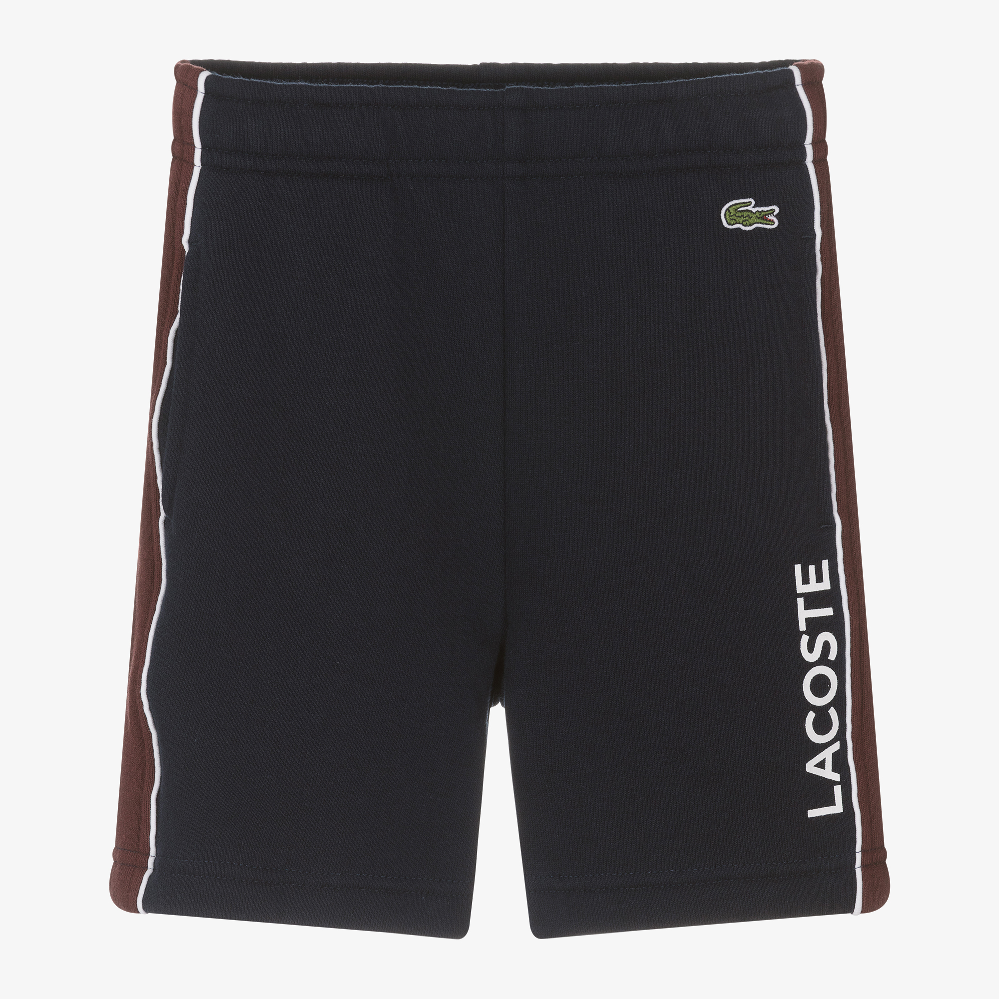 Lacoste Boys Navy Blue Cotton Jersey Shorts