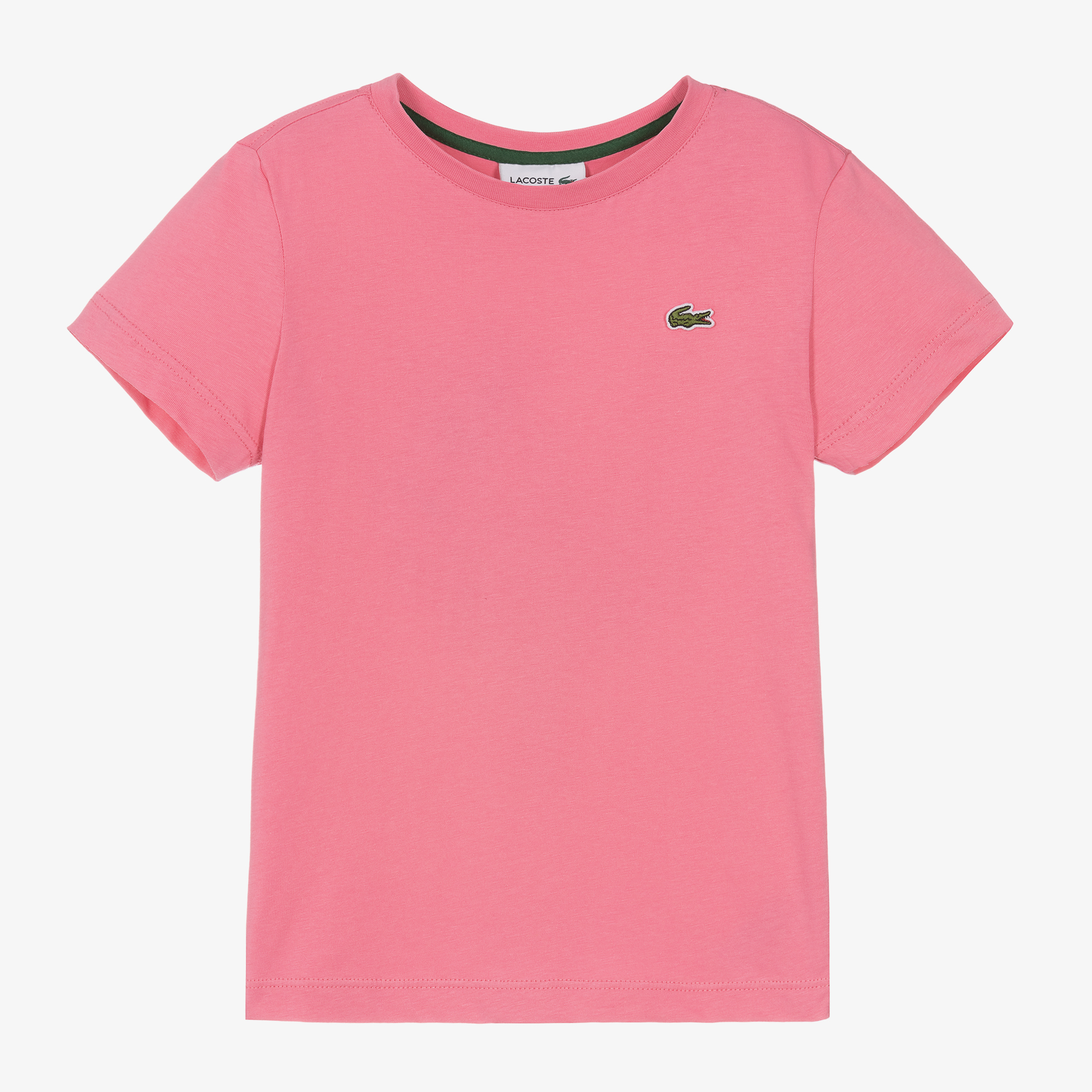 Lacoste Pink Cotton T Shirt