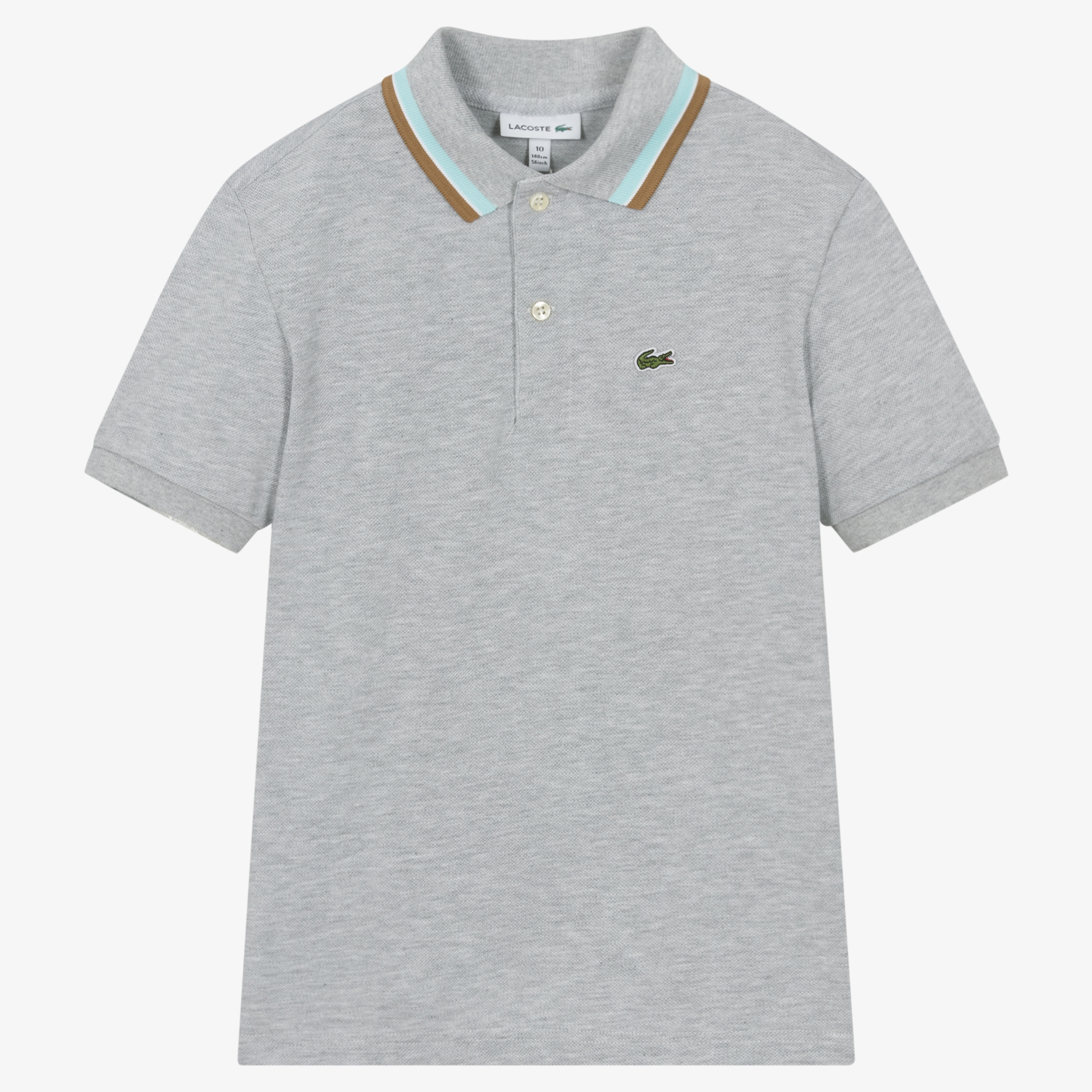 Lacoste grey crocodile logo sale