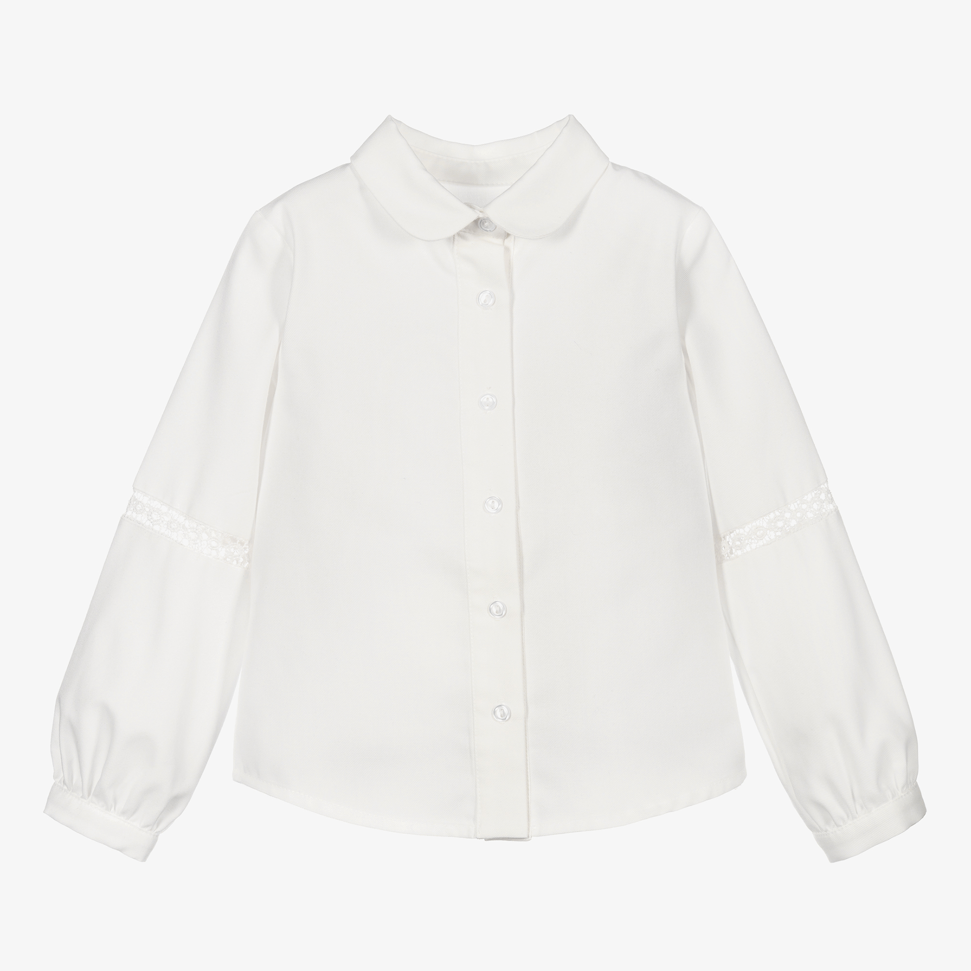 Lapin House - White Broderie Anglaise Blouse | Childrensalon