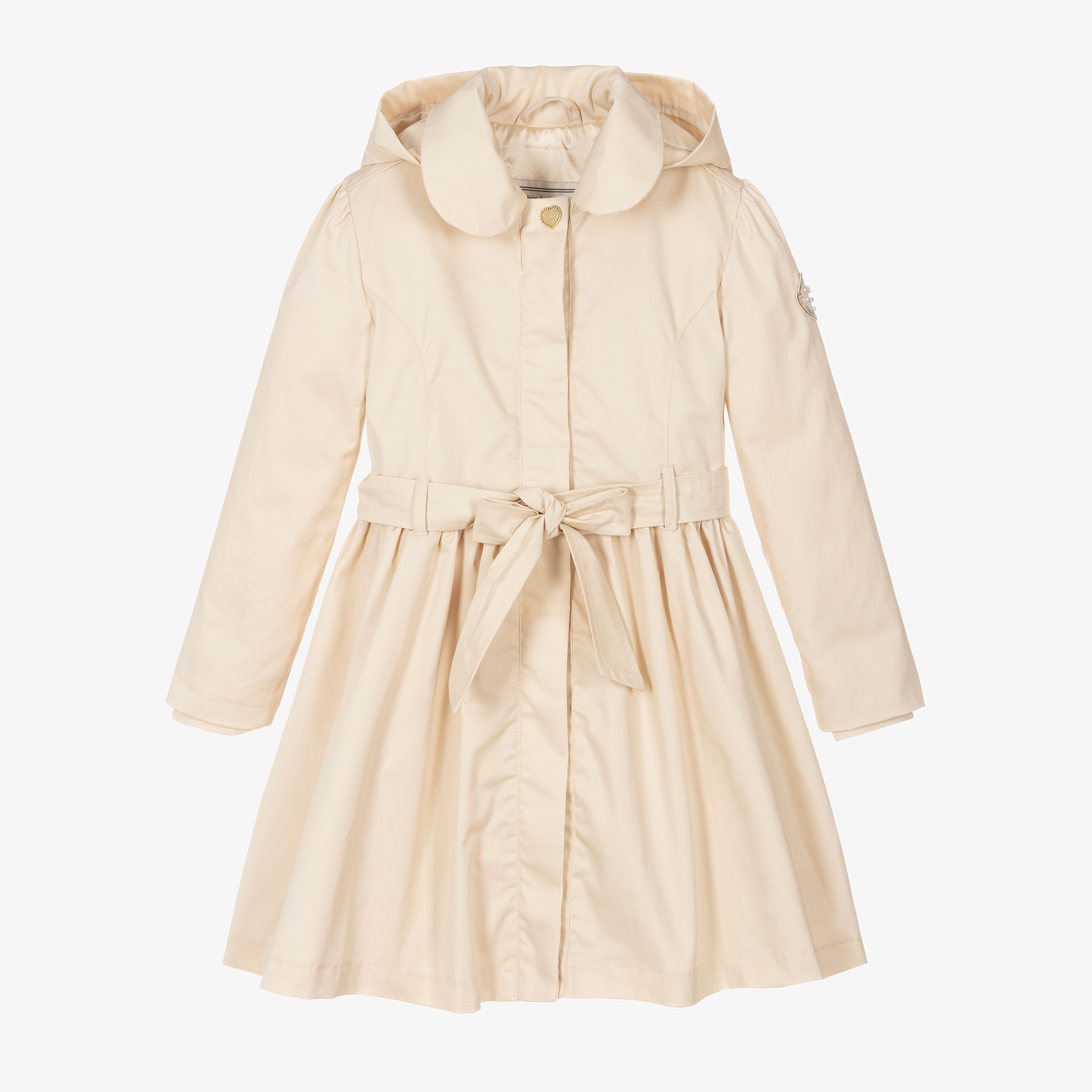 Girls beige trench clearance coat