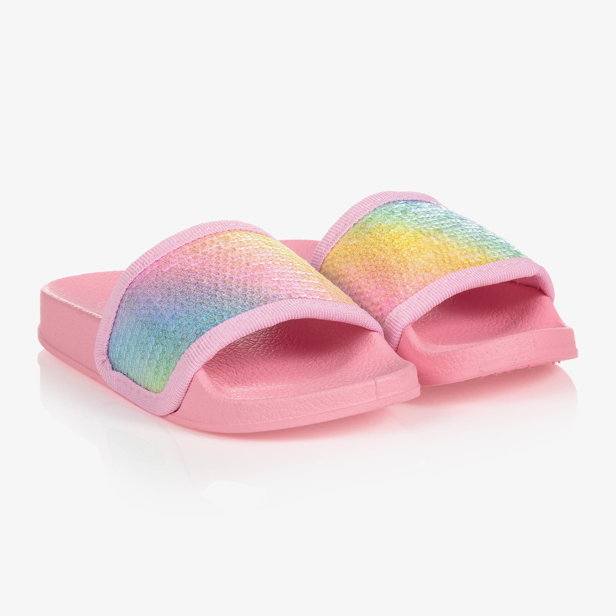 Lelli Kelly - Pink Glitter Rainbow Sliders | Childrensalon