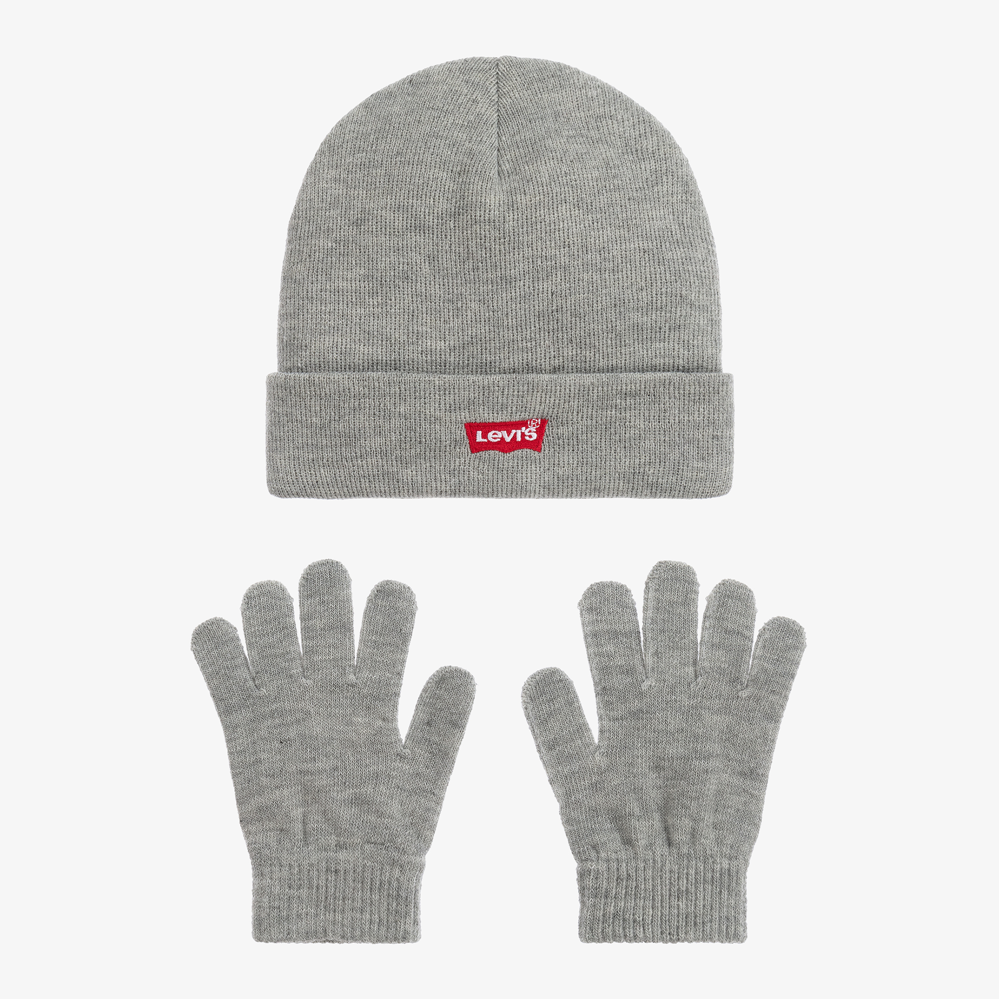 Levi's - Grey Hat & Gloves Set | Childrensalon