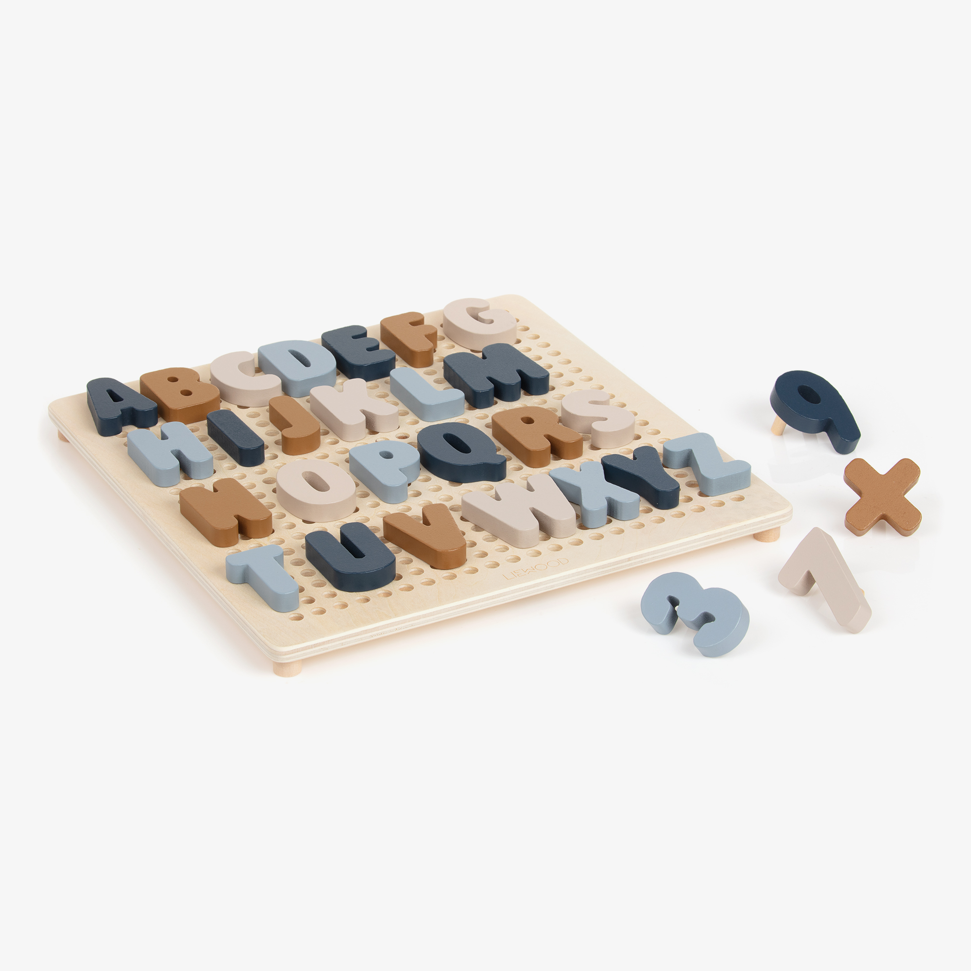 Planches puzzle Alphabet  Bleu - Liewood - little cecile
