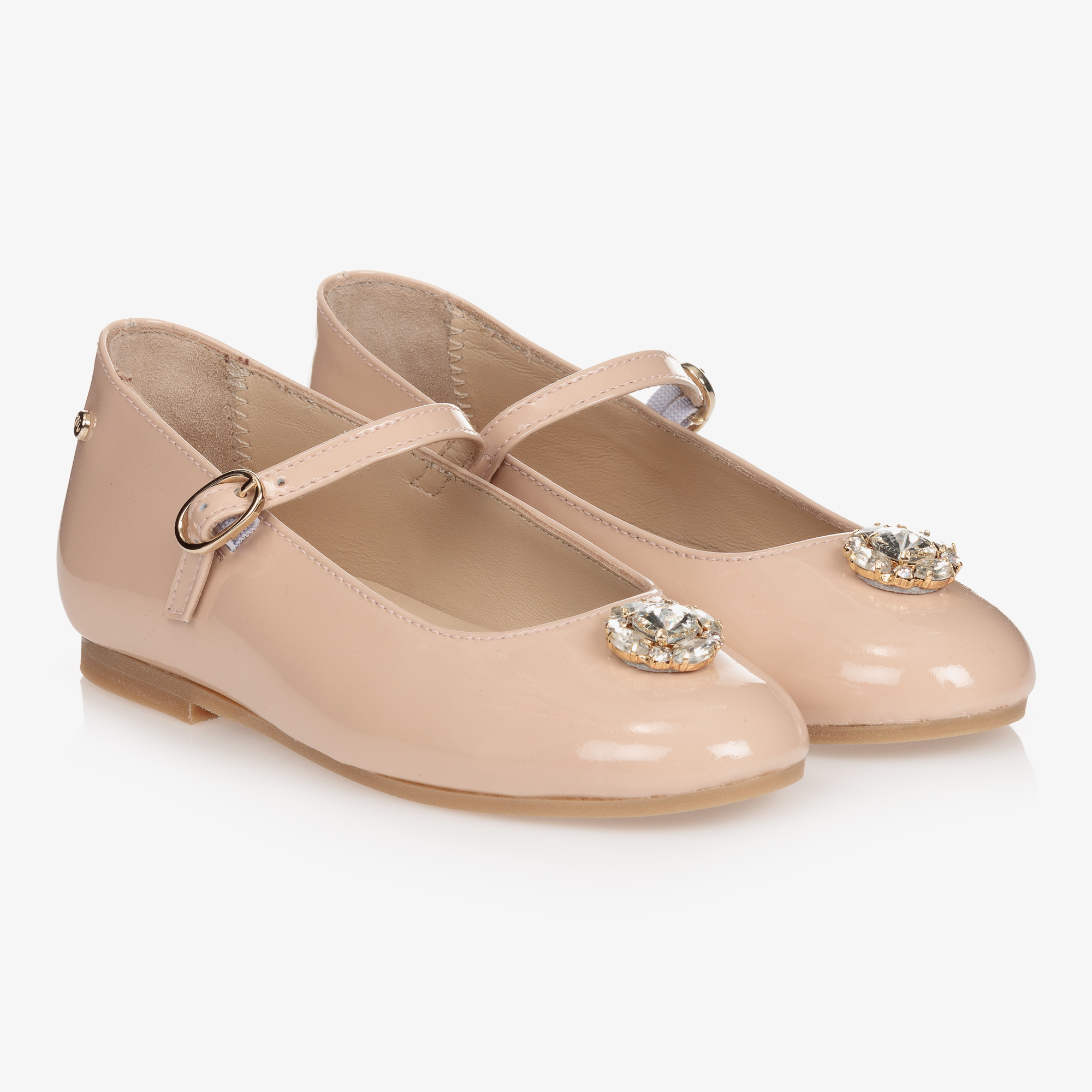 Manuela de Juan Pink Patent Leather Pumps Childrensalon