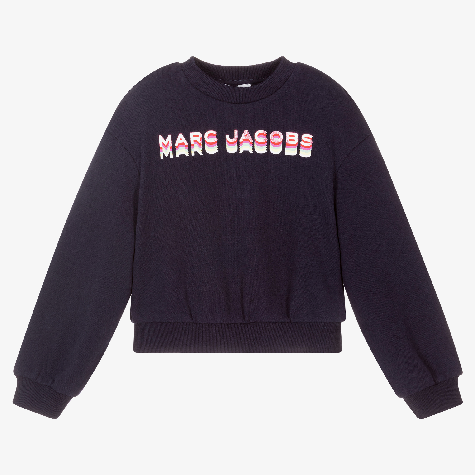 MARC JACOBS - Girls Blue Cotton Sweatshirt | Childrensalon