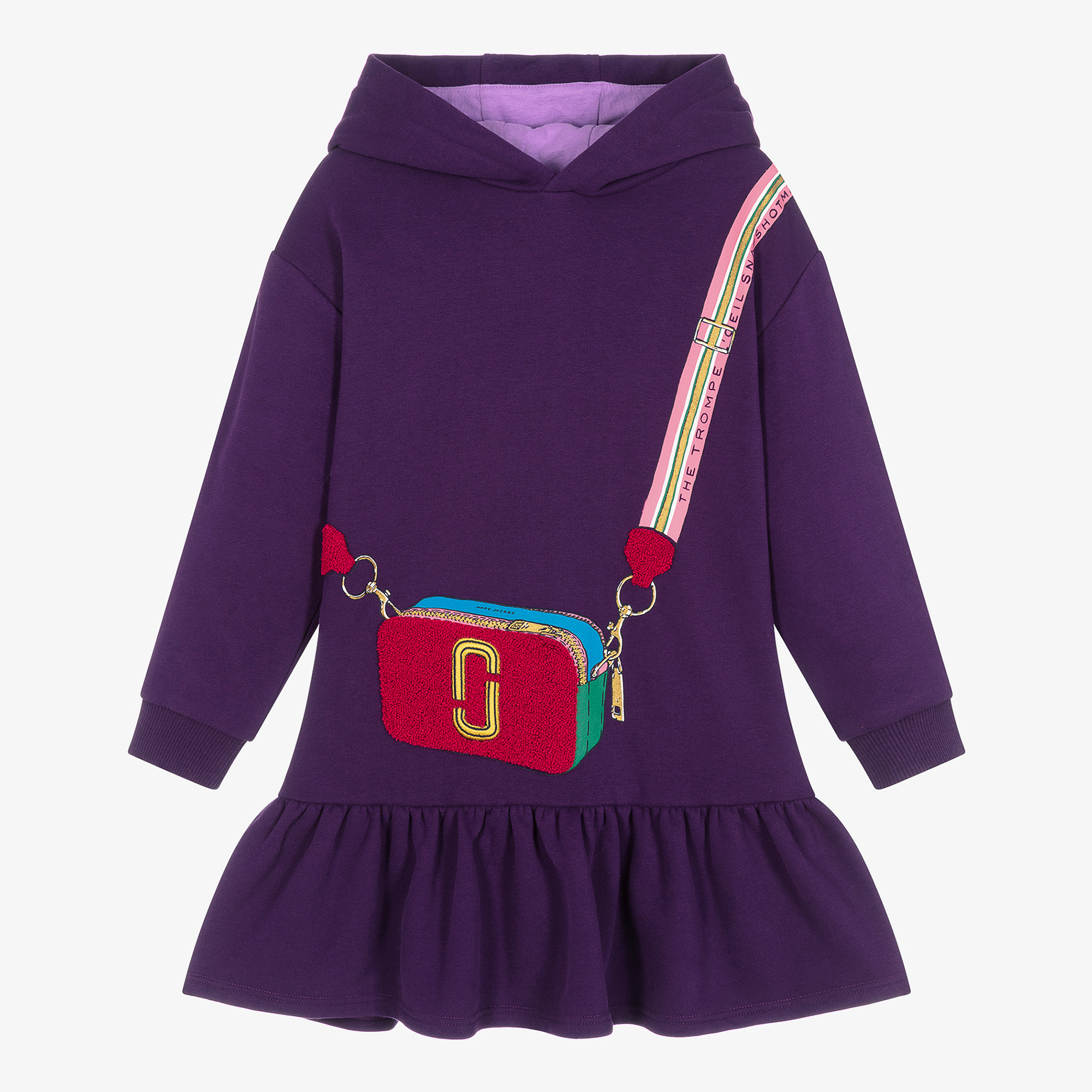 MARC JACOBS Purple Snapshot Bag Dress - Poppydoll