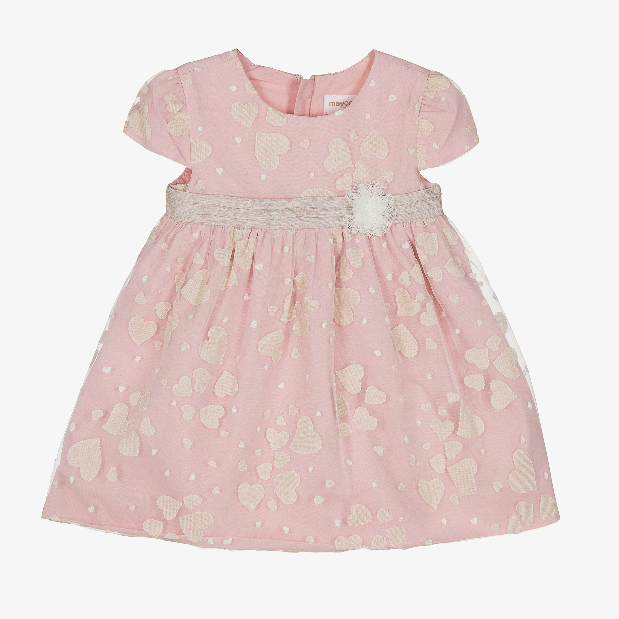 Mayoral - Girls Pink Tulle Dress | Childrensalon