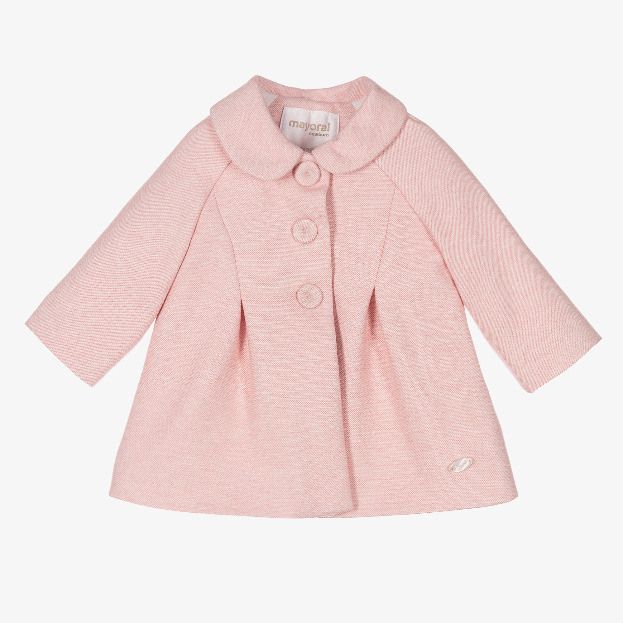 Mayoral - Girls Pink Quilted Coat | Childrensalon