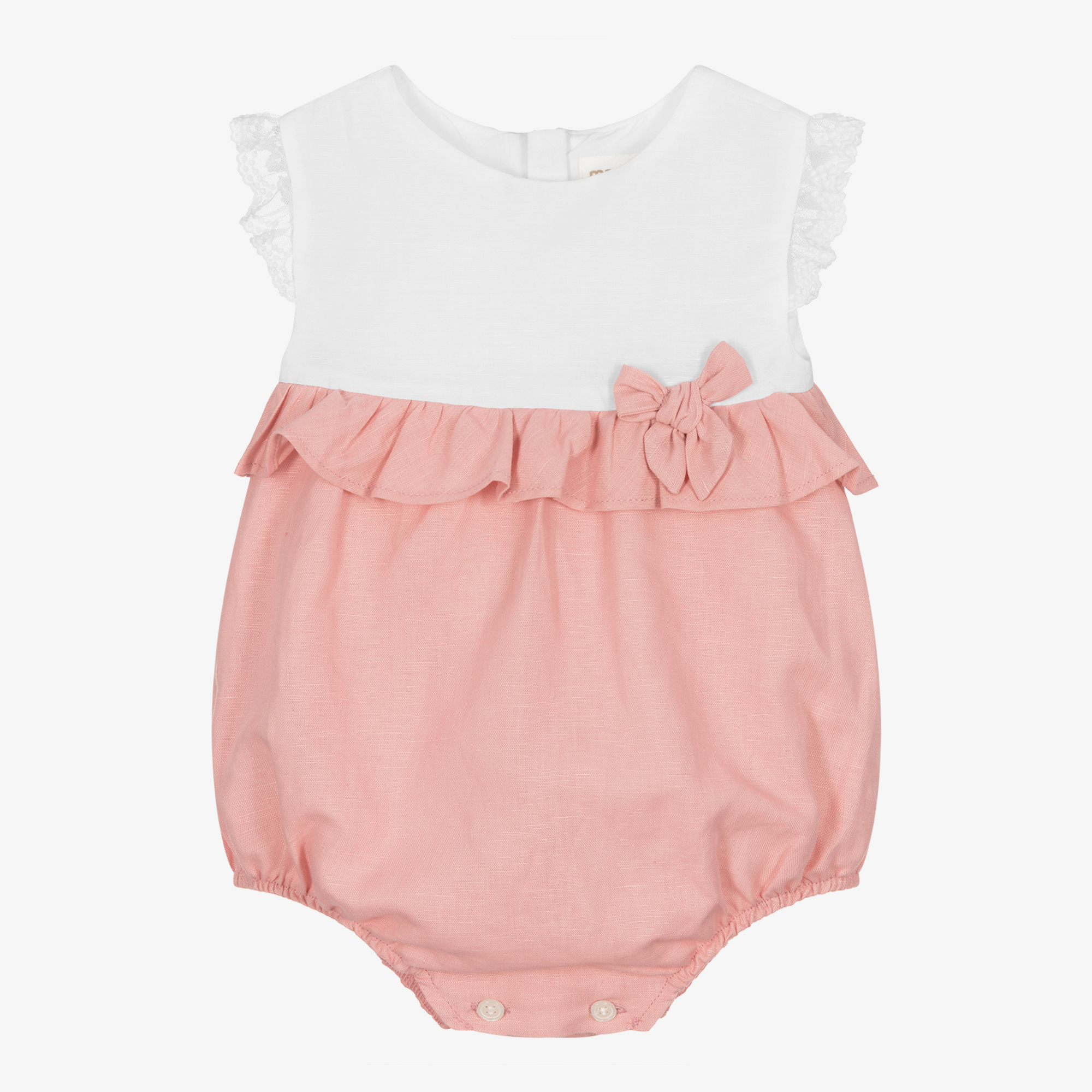 Ancar - Girls White Cotton Shortie | Childrensalon