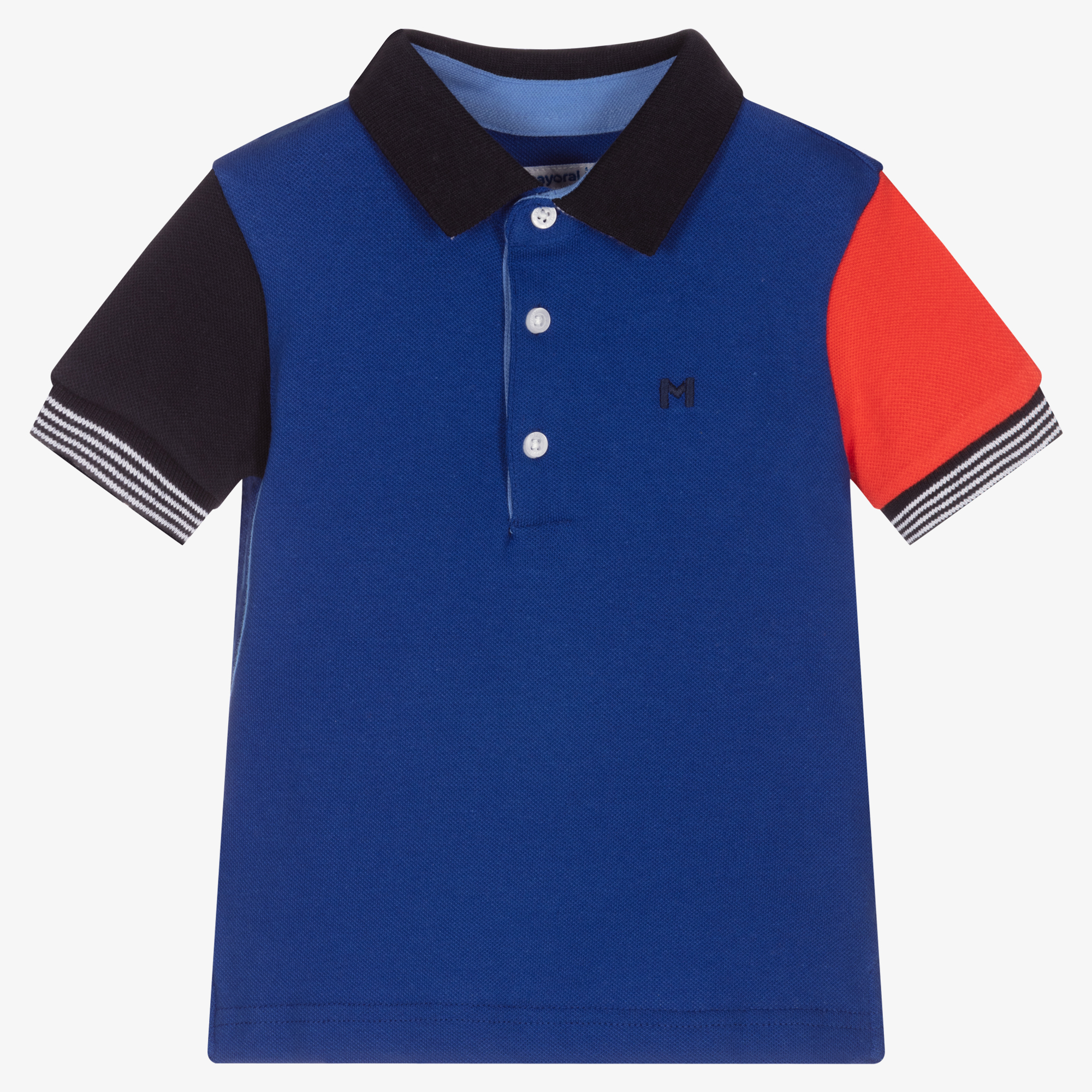 iDO Baby - Navy Blue & White Polo Shirt | Childrensalon