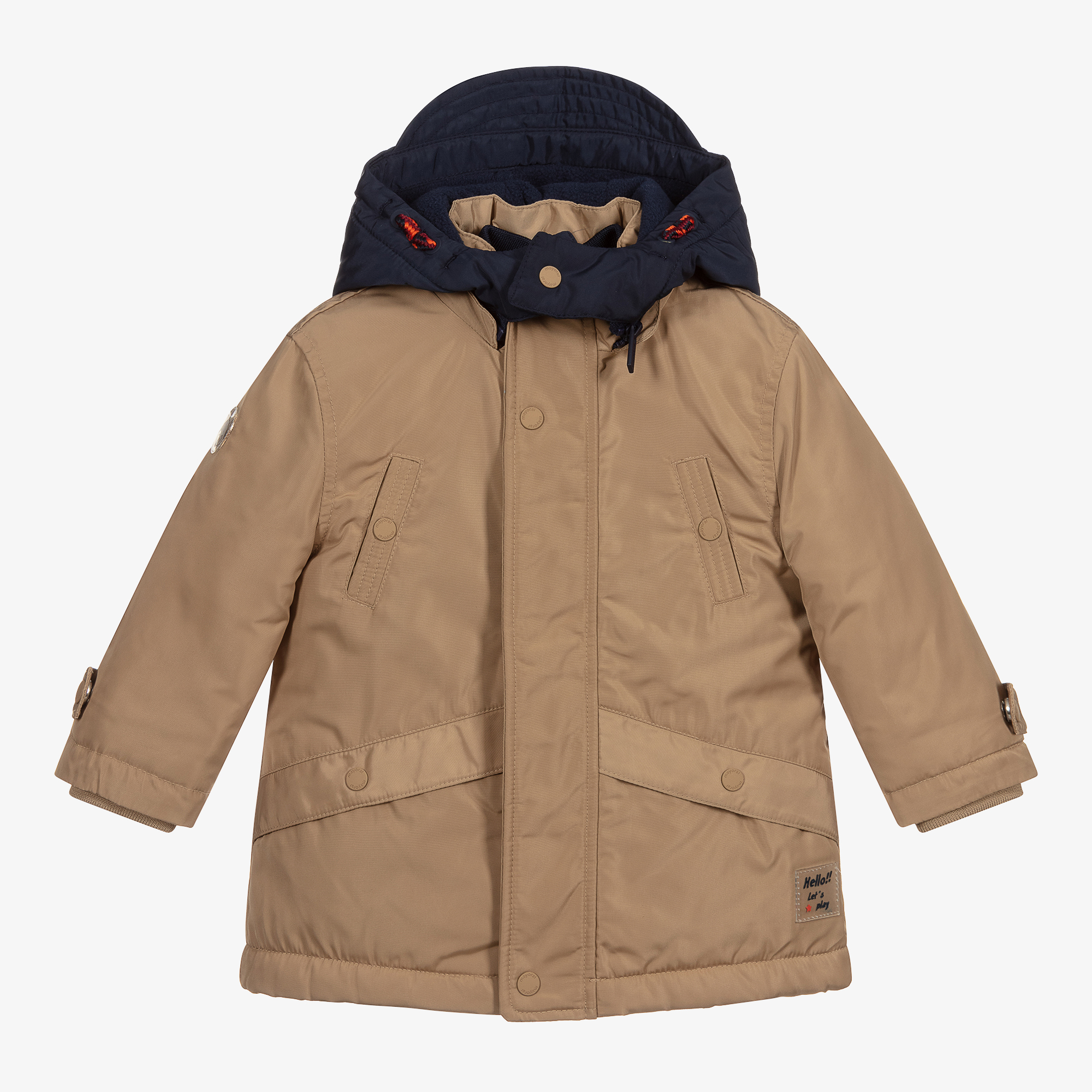 Mayoral - Boys Beige Padded Parka | Childrensalon