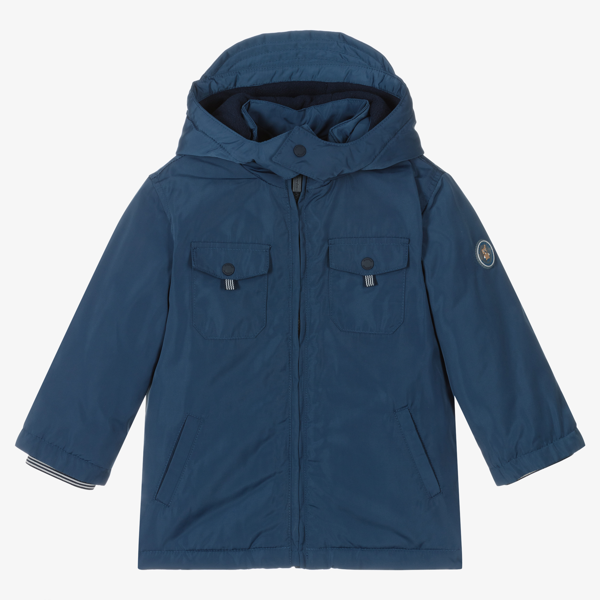 Mayoral Newborn - Baby Boys Reversible Coat | Childrensalon