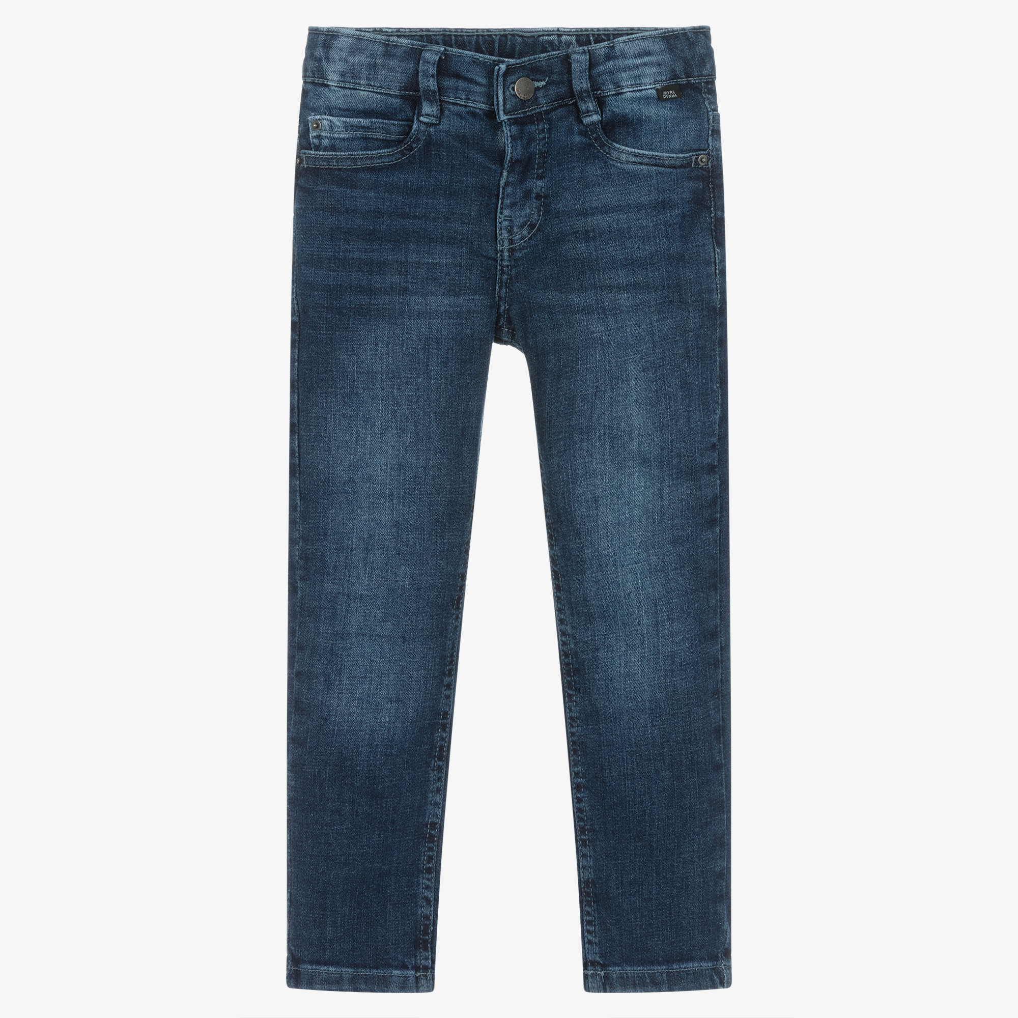 Mayoral - Boys Blue Slim Fit Cotton Denim Jeans | Childrensalon