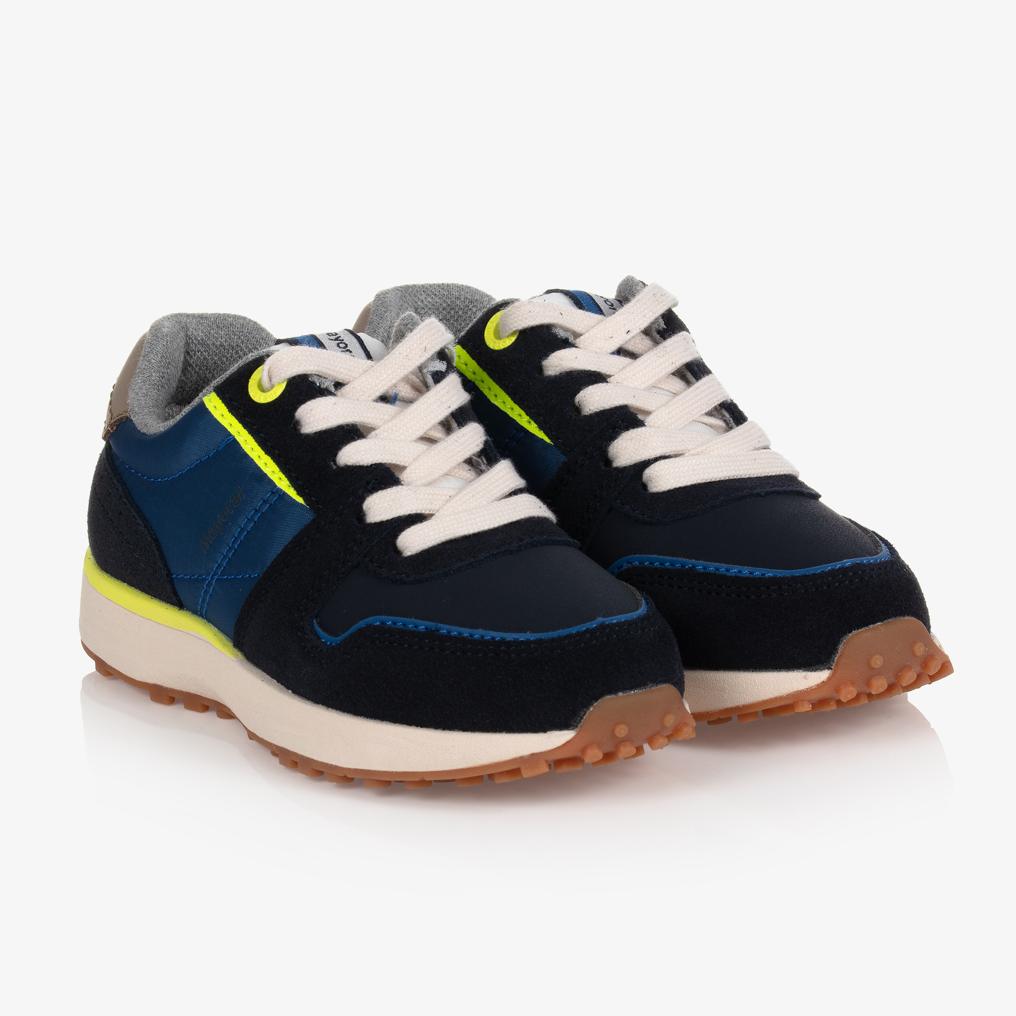 Lace-Up Logo Trainers, Blue