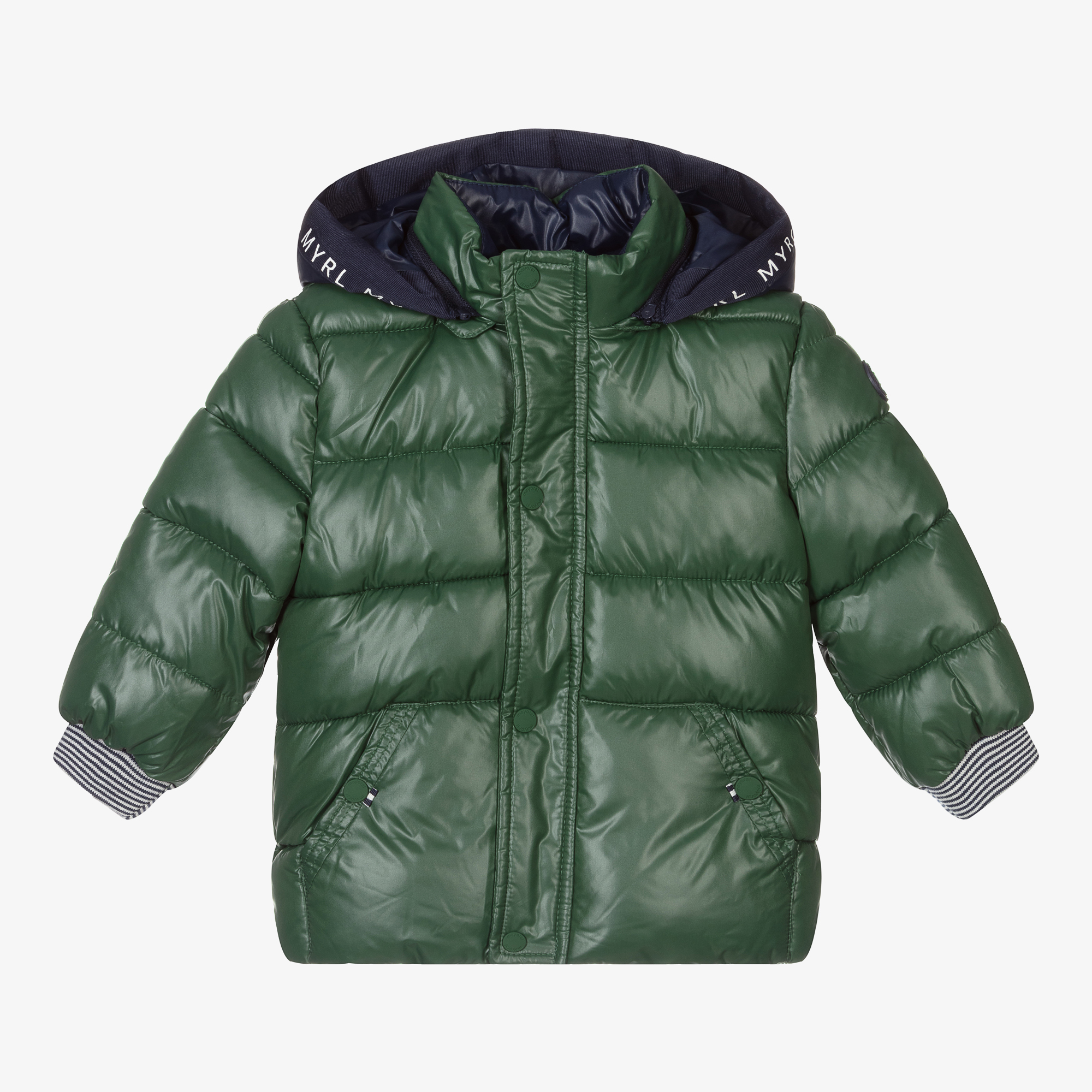 Mayoral - Boys Green Puffer Coat | Childrensalon